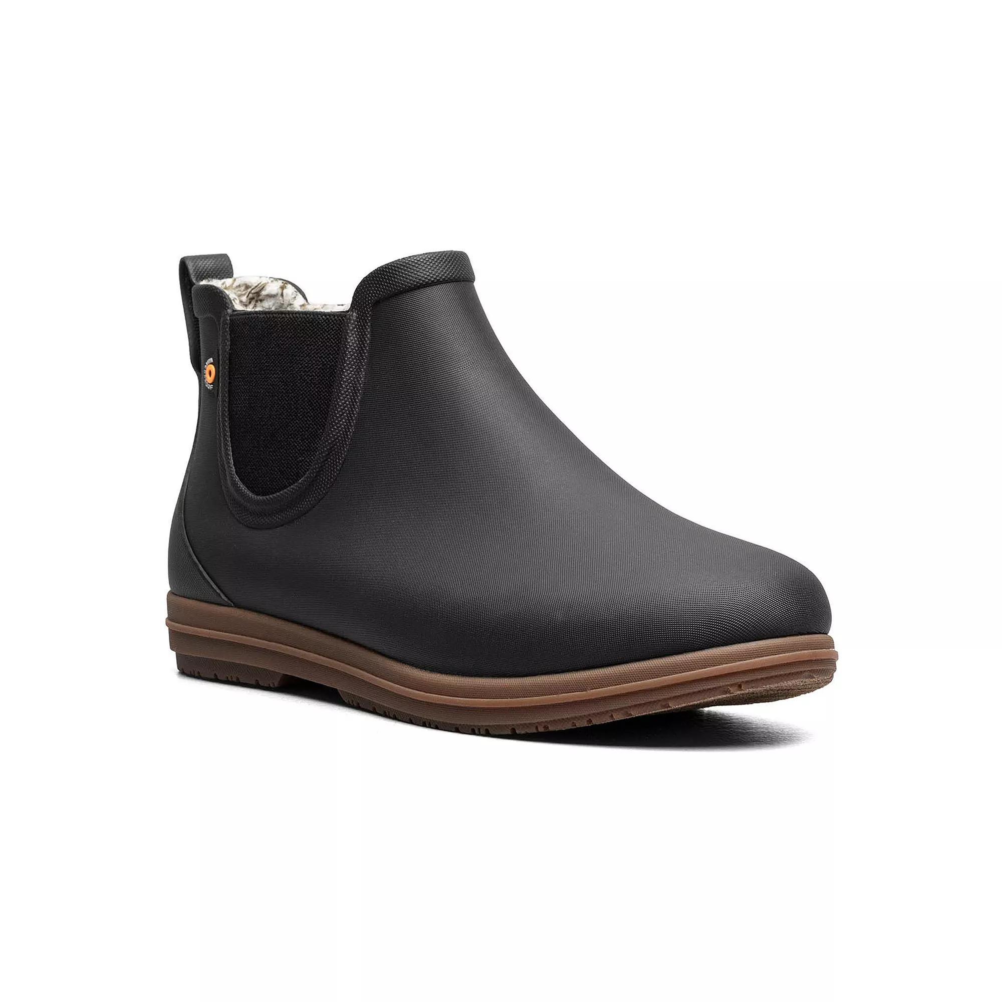 Bogs Sweetpea II Women's Plush Waterproof Chelsea Rain Boots, Size: 11, Black Product Image