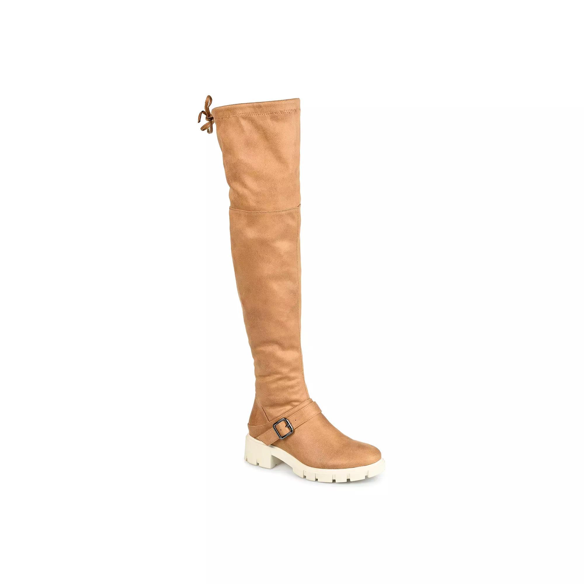 Journee Salisa Tru Comfort Foam™ Women's Thigh High Boots, Size: 7 Medium XWc, Gray Product Image