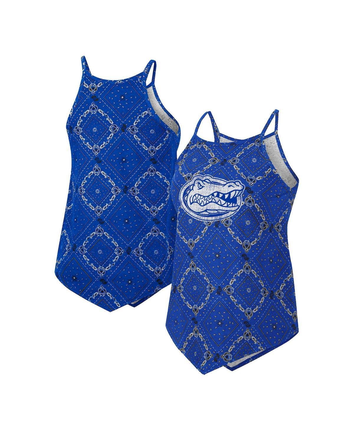Women's Colosseum x Wrangler Royal Florida Gators Bandana Tank Top, Size: Medium, Blue Product Image