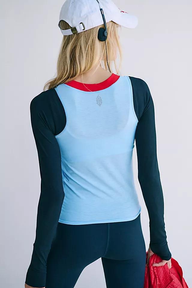Tempo Ruched Colorblock Long Sleeve Product Image