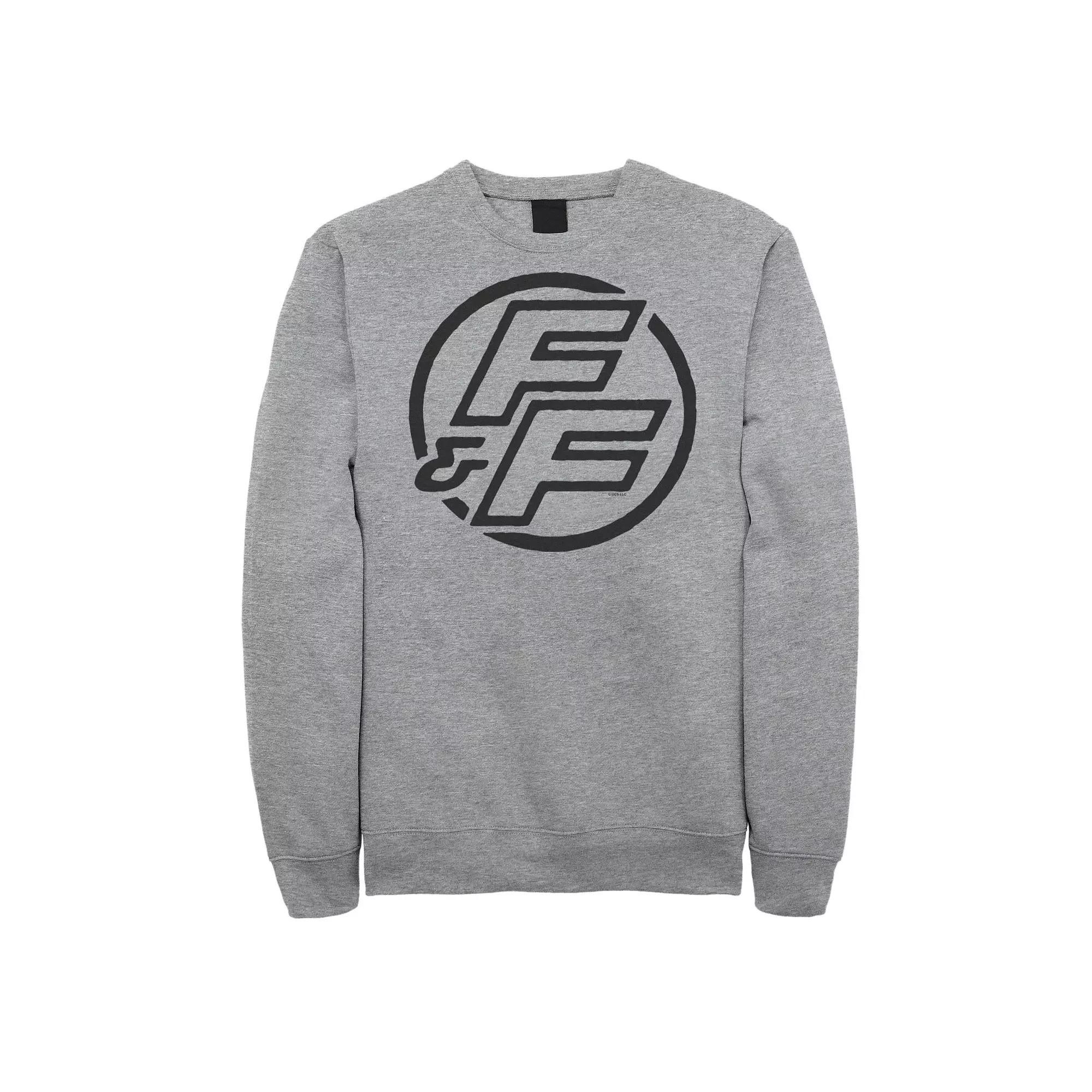 Big & Tall Fast & Furious Bold Line Hollow Logo Fleece Sweatshirt, Men's, Size: 3XL, Athletic Grey Product Image