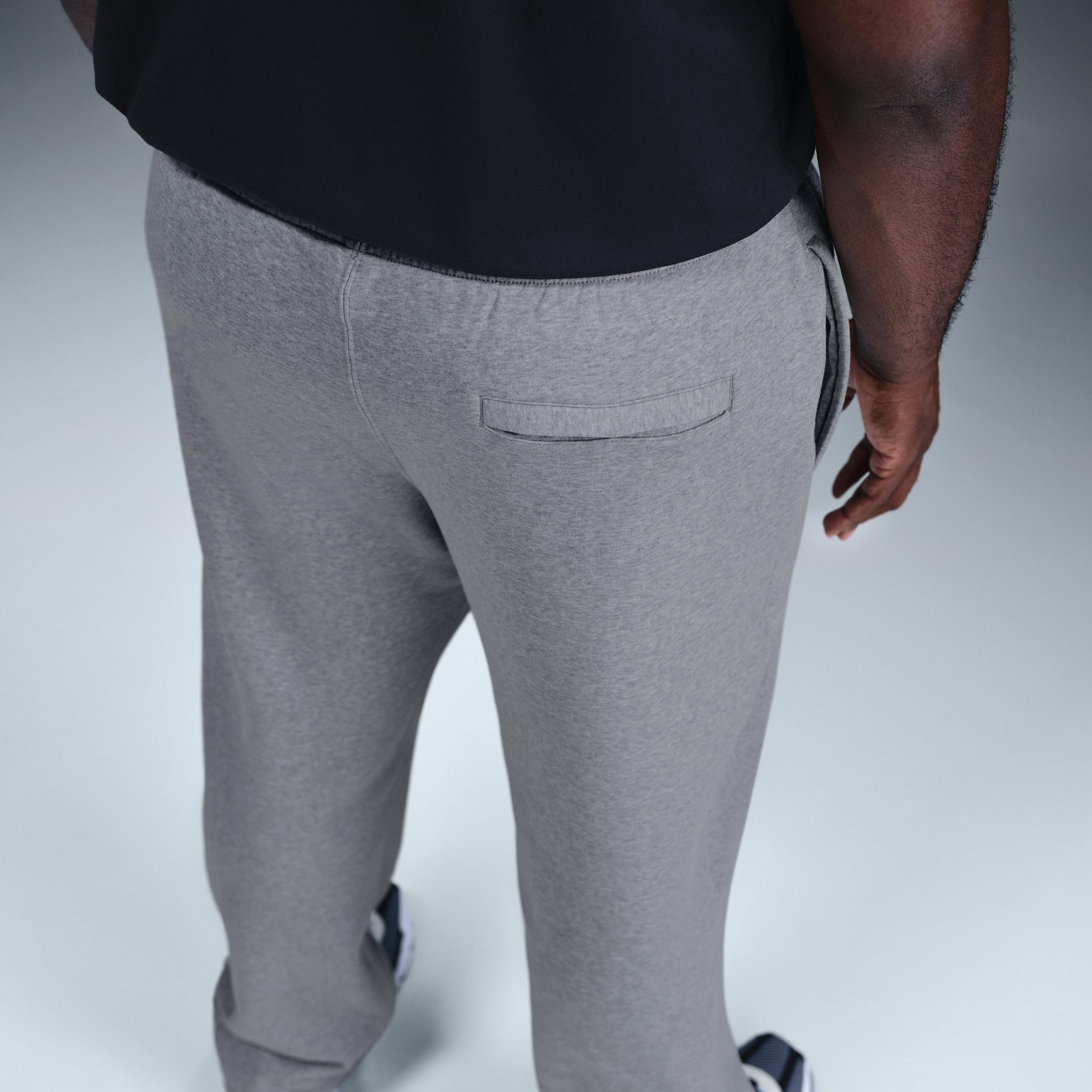 Men's Nike Open-Hem Fleece Pants, Size: XS, Dark Grey Grey Product Image