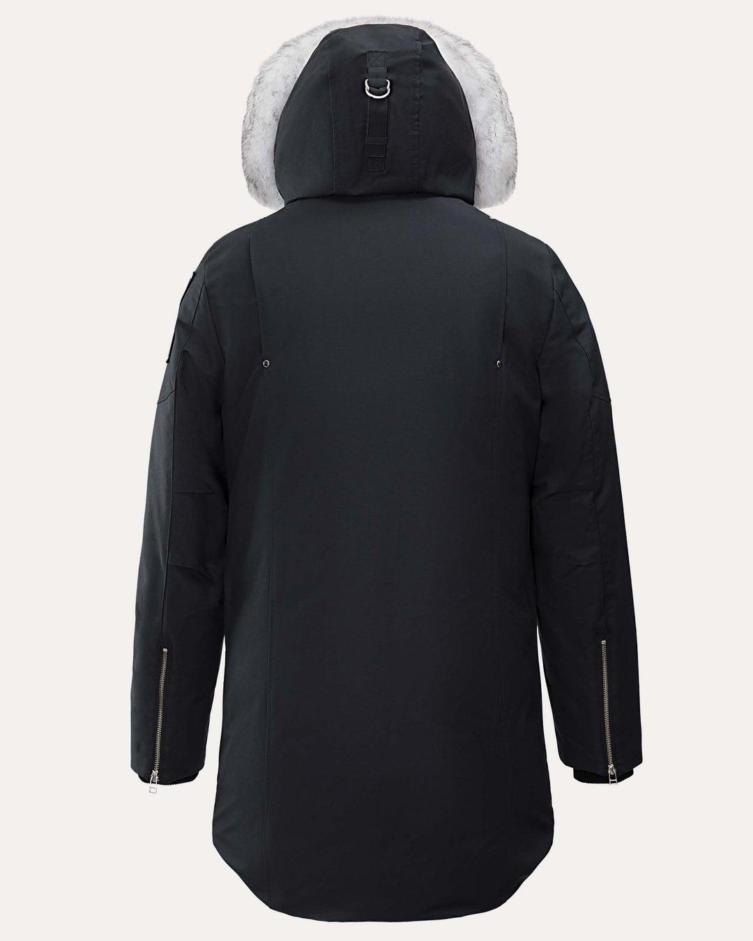 Moose knuckles Stirling Black Parka with Natural Shearling Product Image