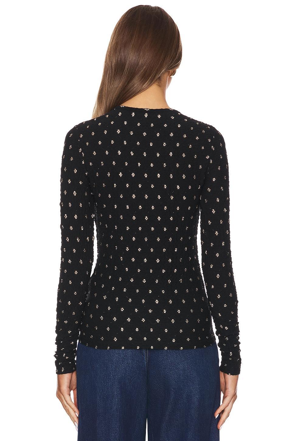 Dotted Stretch Mesh Top FRAME Product Image