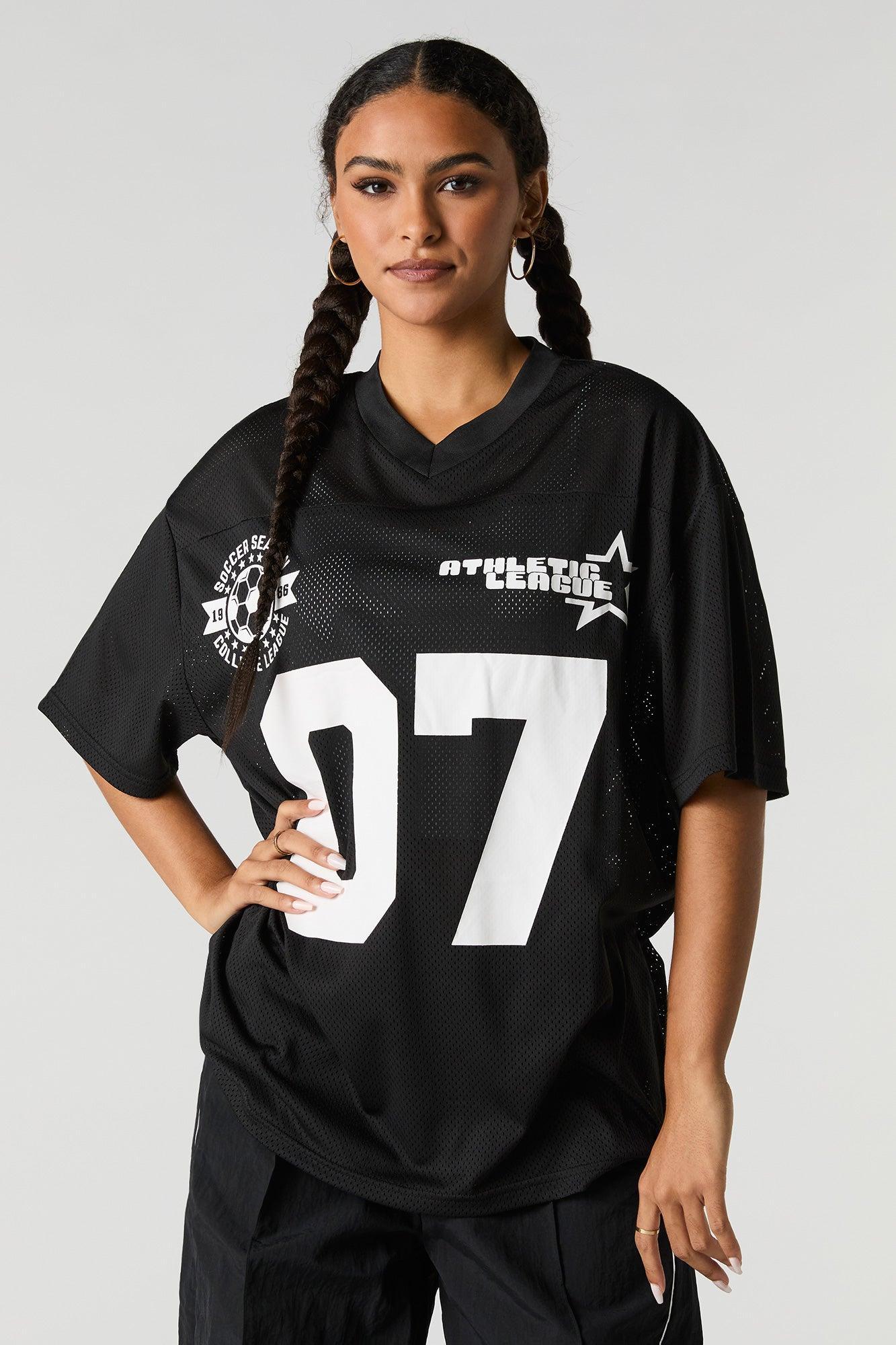 Graphic Mesh Football Jersey Female Product Image