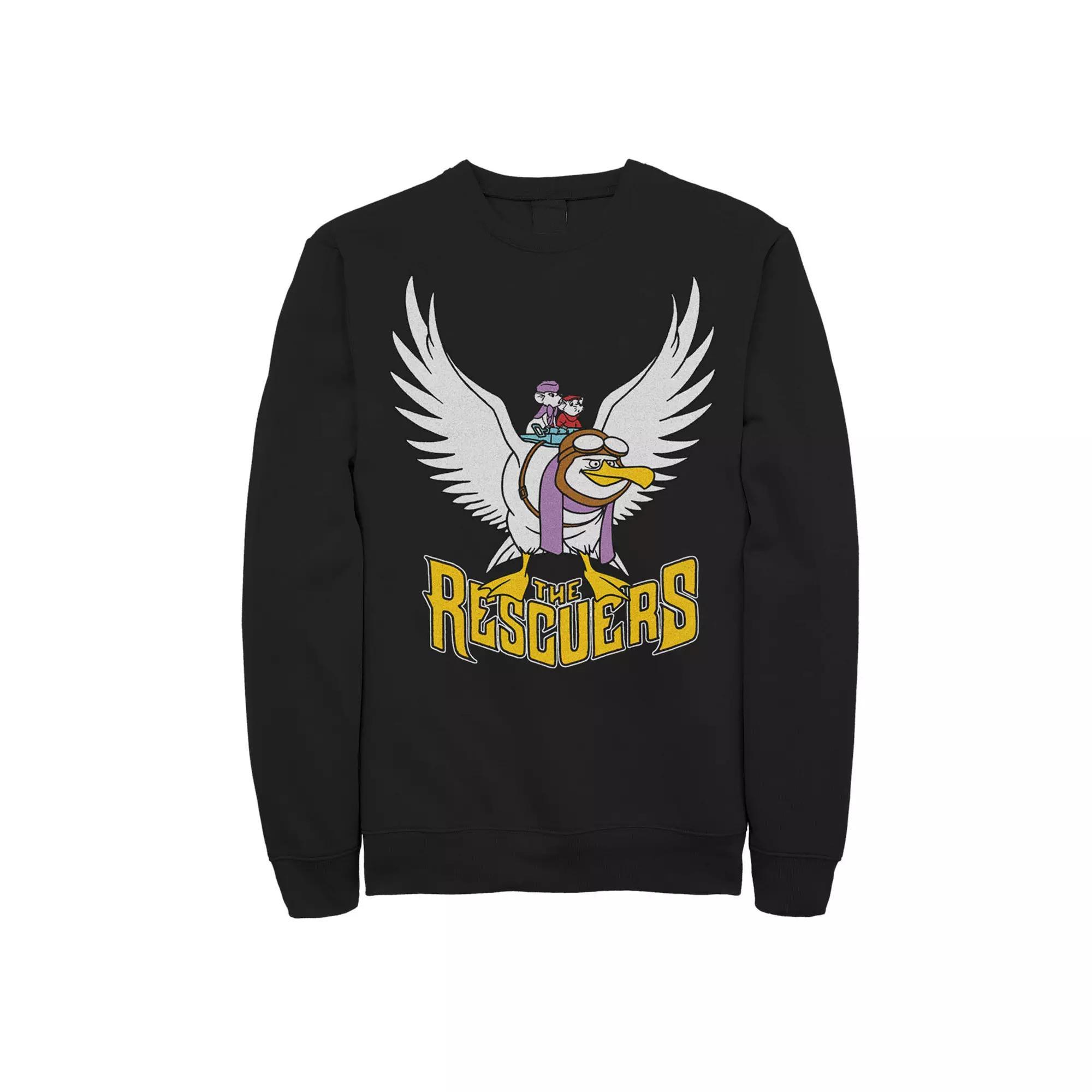 Disney's The Rescuers Orville Men's Ready For Flight Sweatshirt, Size: Medium, Black Product Image