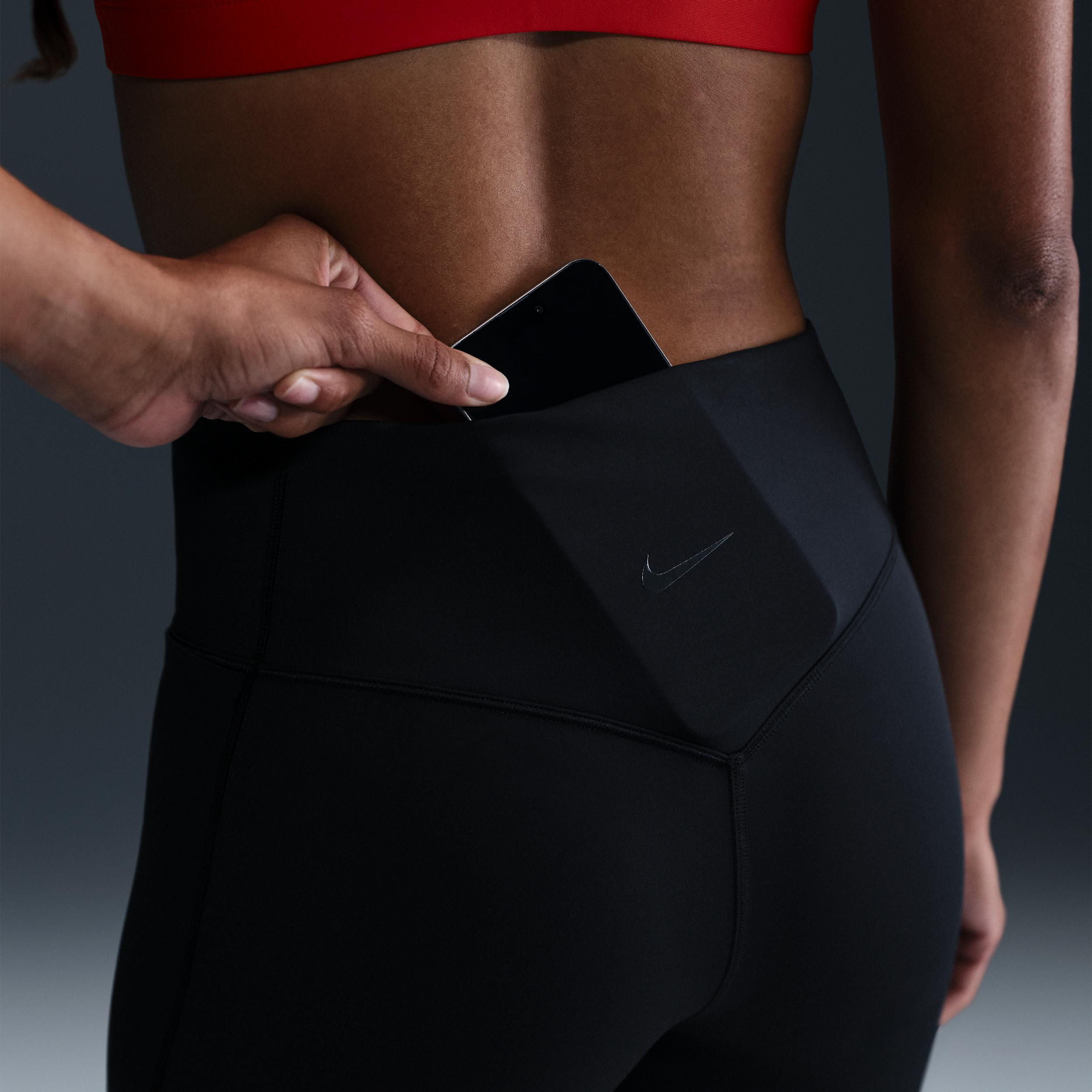 Nike Women's Universa Medium-Support High-Waisted 8" Biker Shorts with Pockets Product Image
