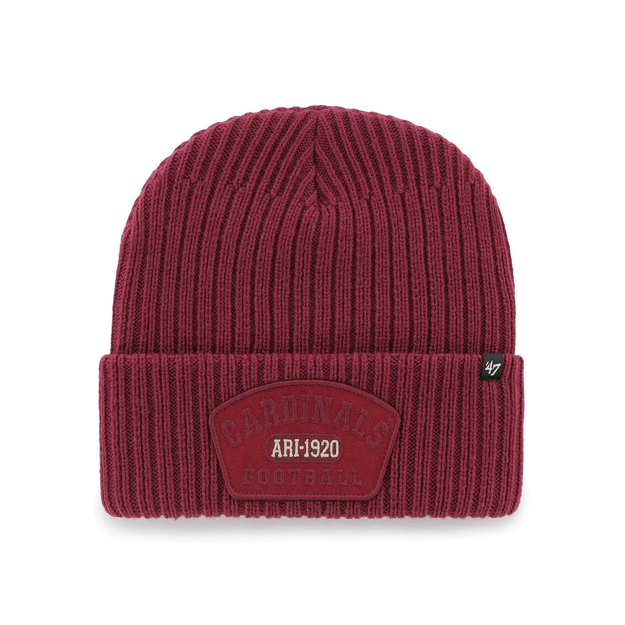 Men's '47  Cardinal Arizona Cardinals Ridgeway Cuffed Knit Hat, Red Product Image