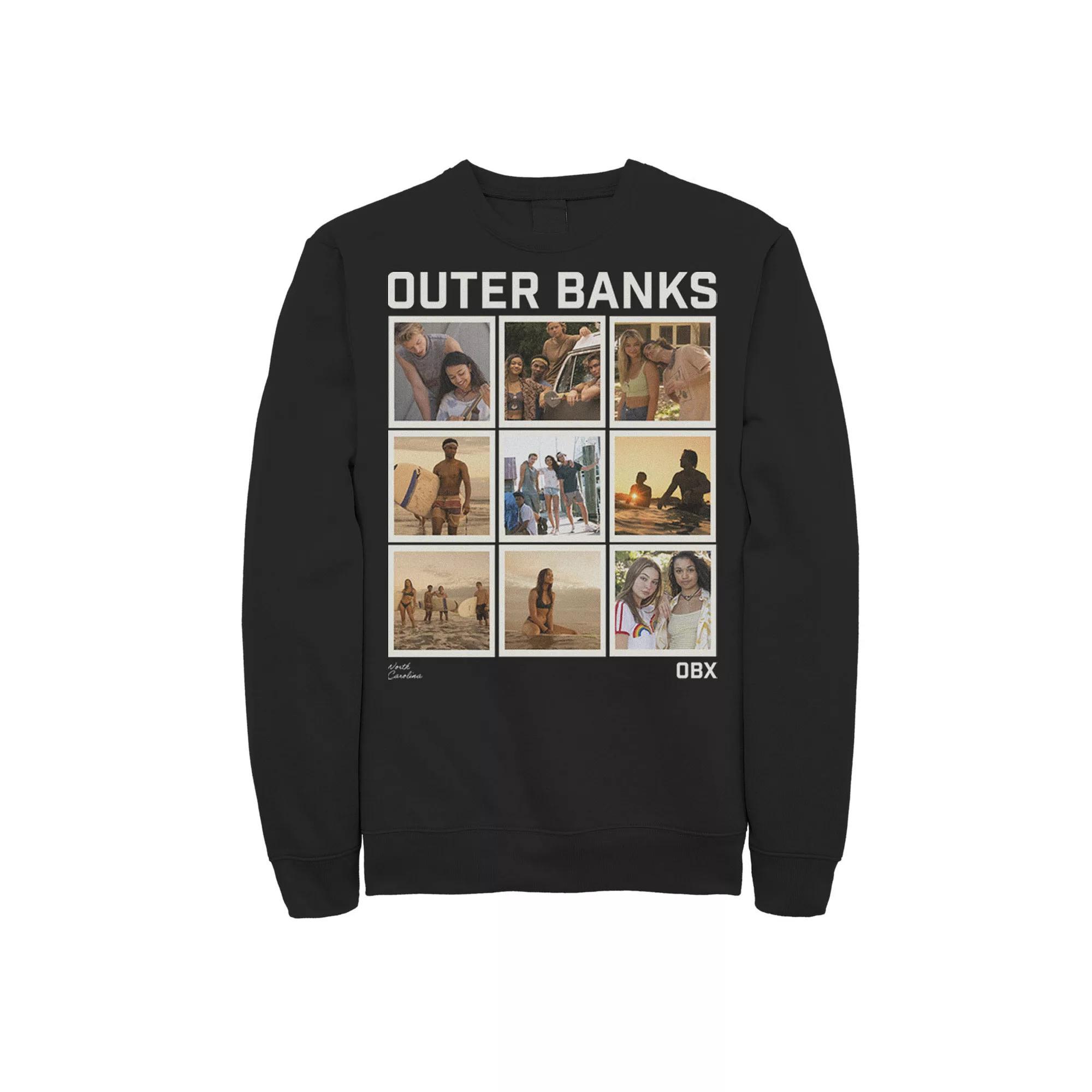 Men's Outer Banks Portrait Panels Sweatshirt, Boy's, Size: XL, Black Product Image