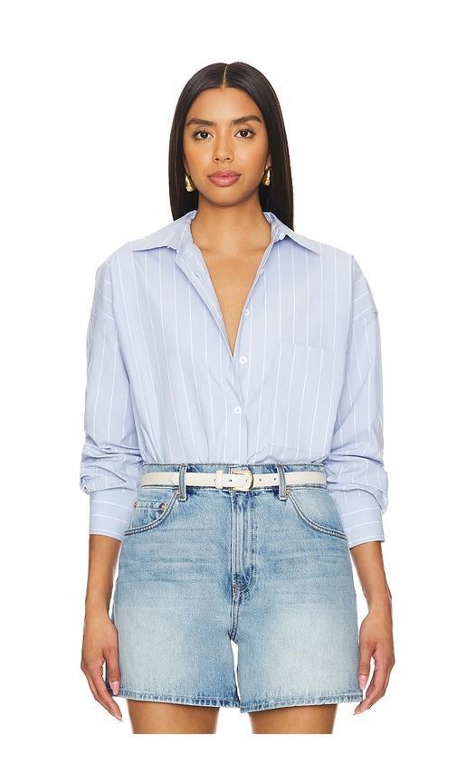 Oversized Stripe Shirt Good American Product Image