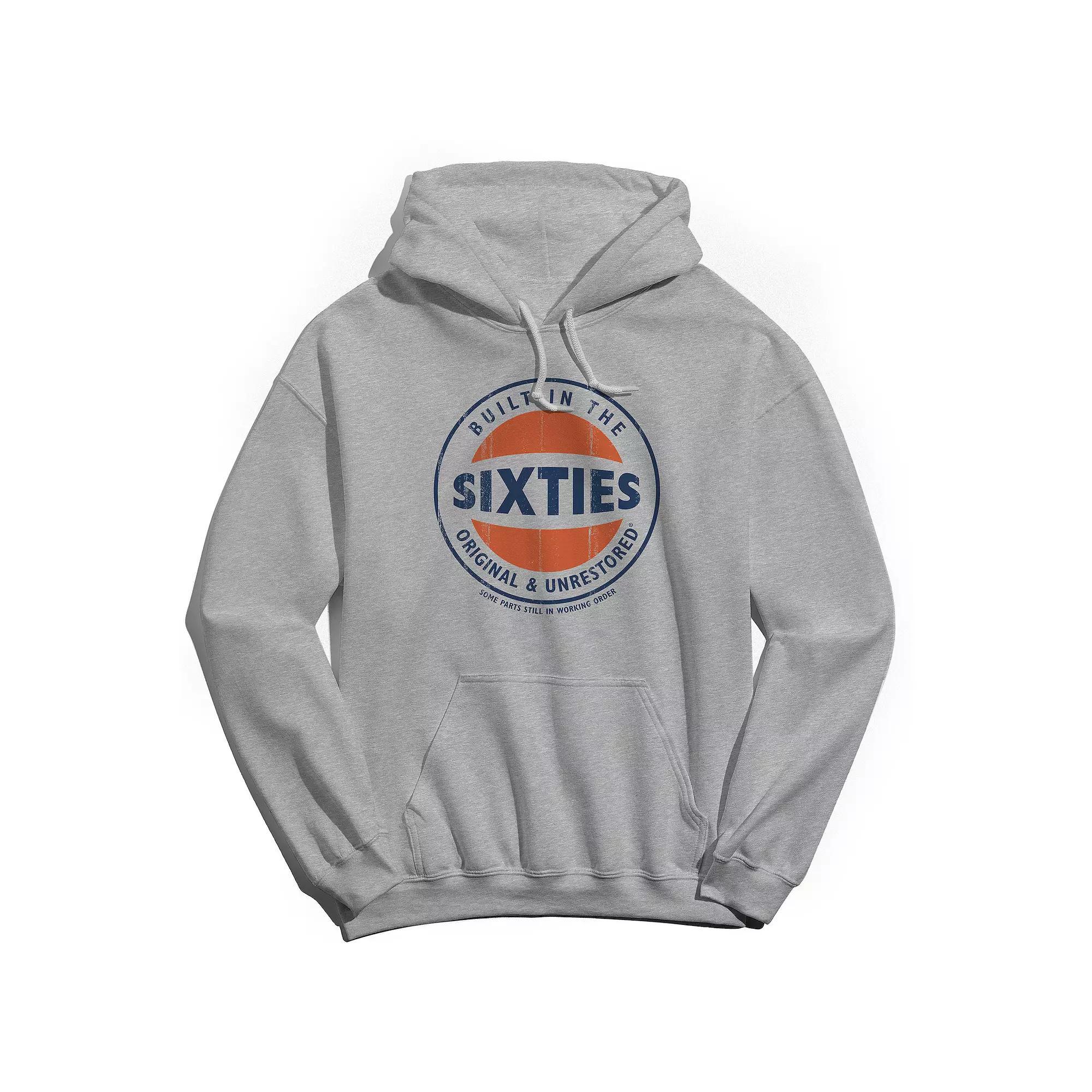 Men's Original & Unrestored Iconic Sixties Graphic Hoodie, Size: Large, Sport Gray Product Image