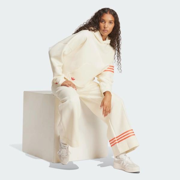 adidas Neuclassics Hoodie Cream White XL Womens Product Image