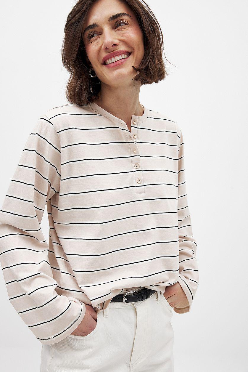 Button Long Sleeve Top Product Image