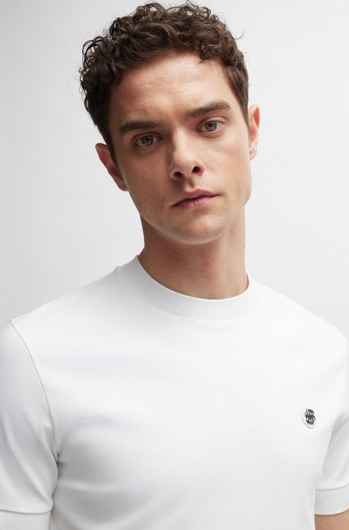 Regular-fit T-shirt in cotton with monogram print Product Image