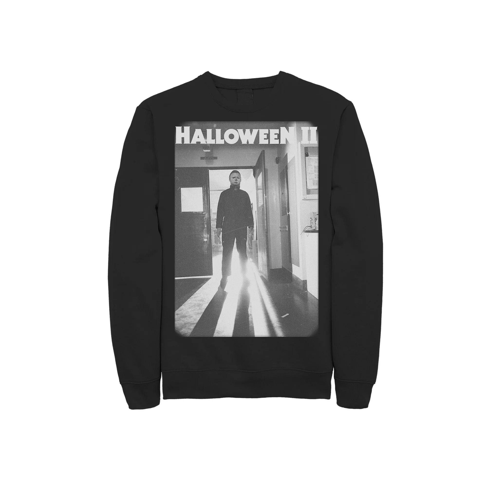 Men's Halloween 2 Michael Myers Faded Poster Sweatshirt, Size: XL, Black Product Image