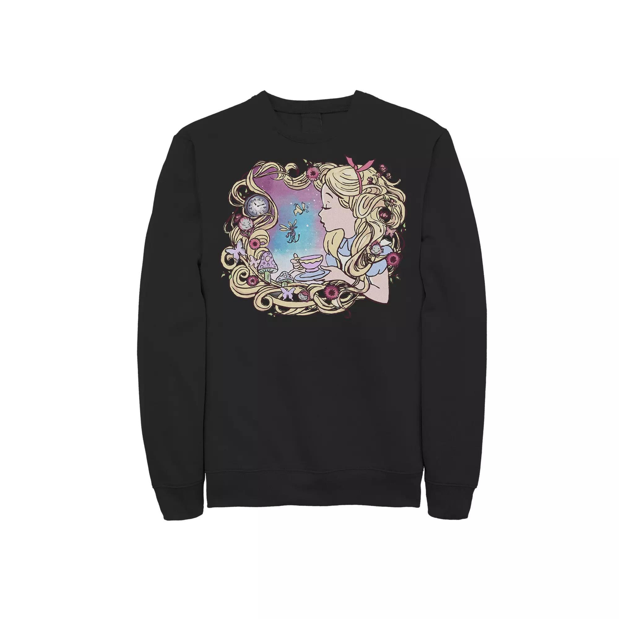 Disney's Alice In Wonderland Alice Dream Paint Men's Sweatshirt, Size: XXL, Black Product Image