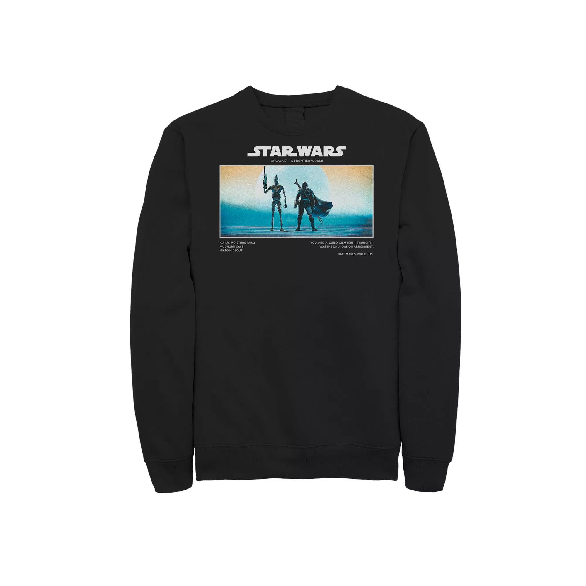 Men's Adventure Time Finn's Many Faces Pullover Sweatshirt, Size: Medium, Blue Product Image