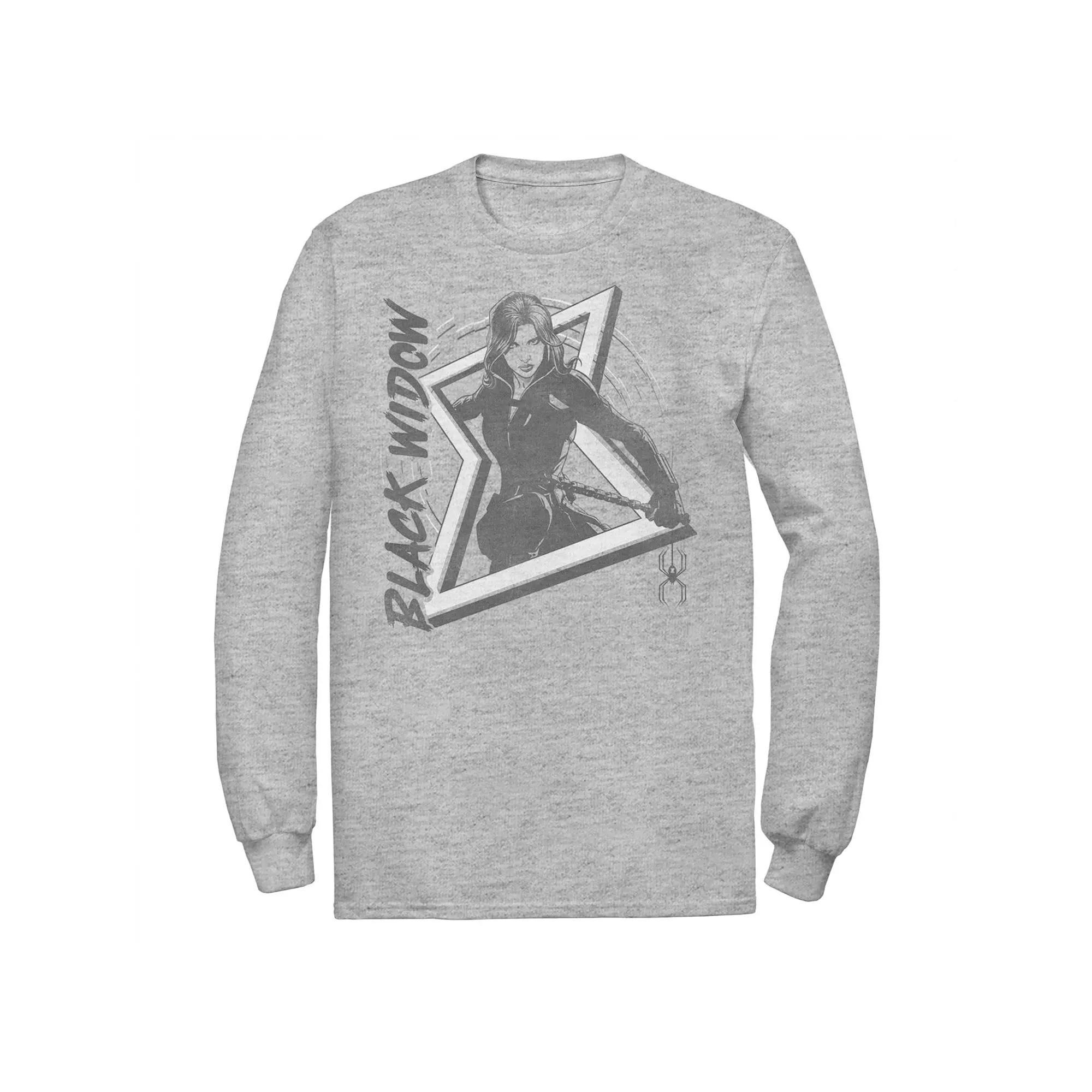 Men's Marvel Widow's Bite Tee, Size: XXL, Athletic Grey Product Image