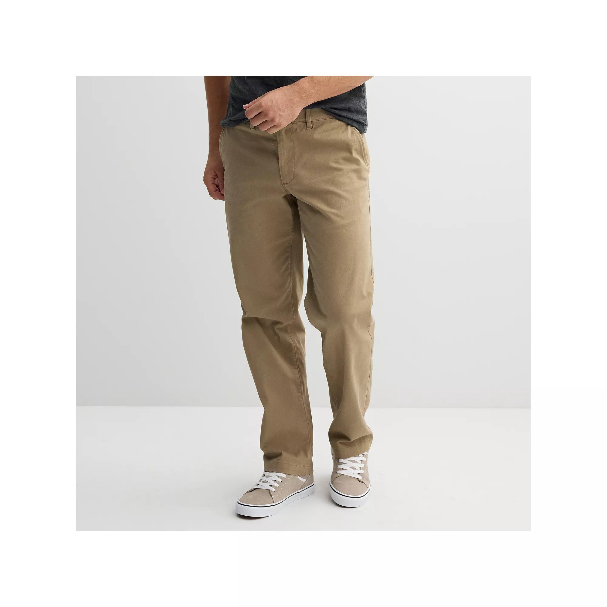 Men's Sonoma Goods For Life® Flexwear Loose Fit Chinos, Size: 33X32, Iron Ore Product Image