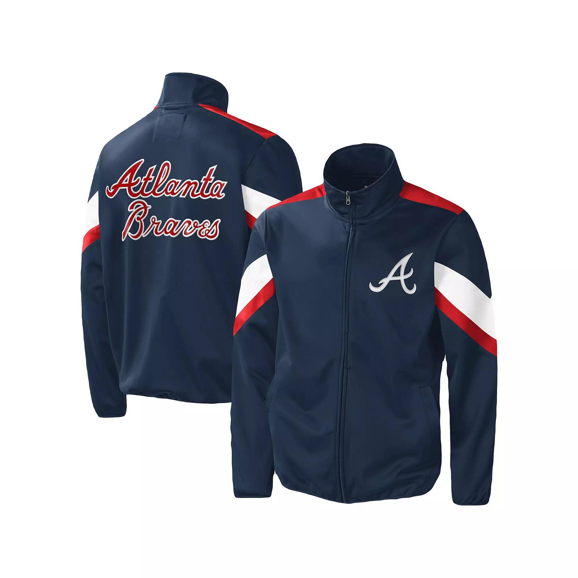 Men's G-III Sports by Carl Banks Navy Atlanta Braves Earned Run Full-Zip Jacket, Size: 3XL, Blue Product Image