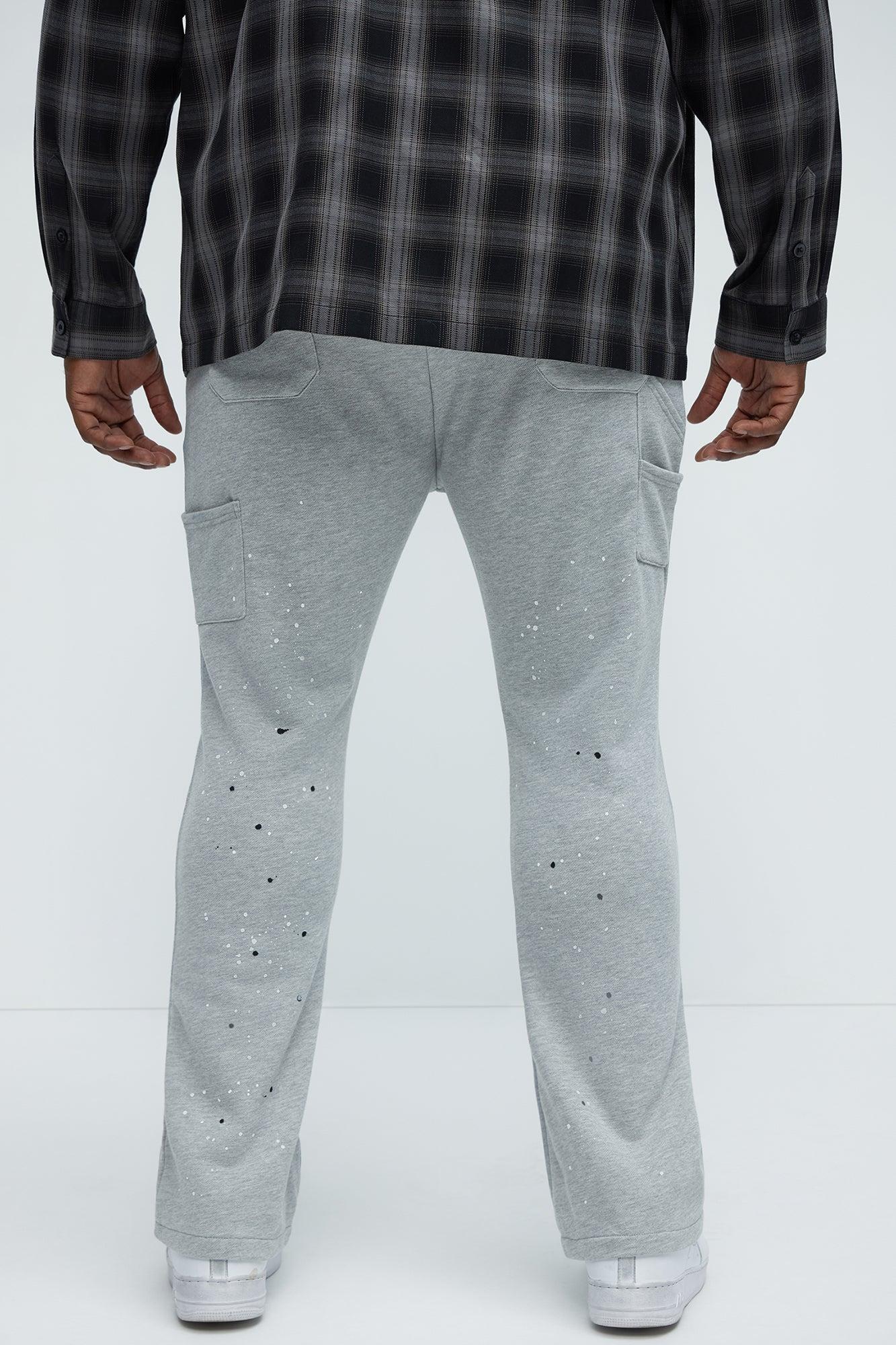Workwear Flared Sweatpants - Grey Product Image