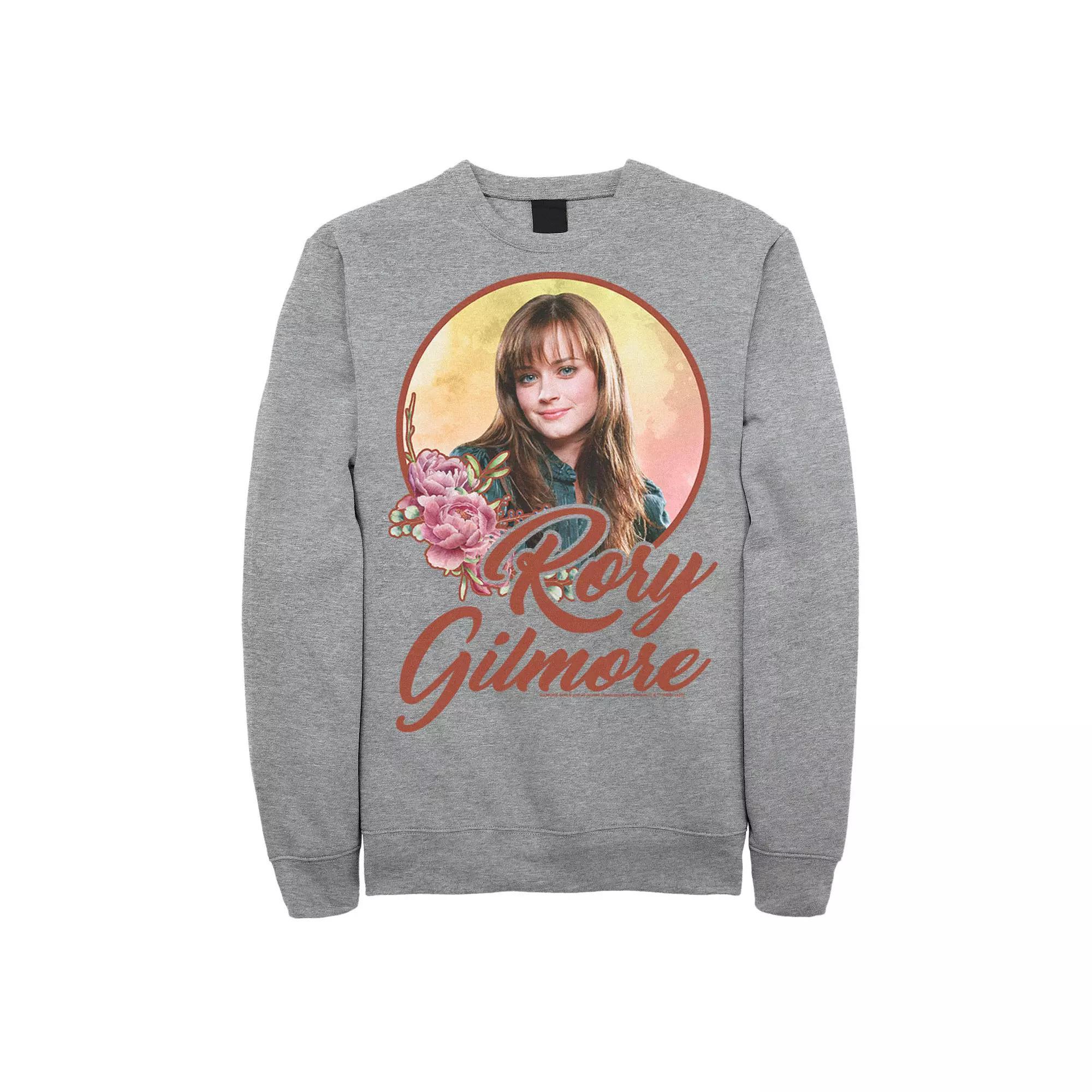 Men's Gilmore Girls Rory Gilmore Portrait Sweatshirt, Size: 3XL, Athletic Grey Product Image
