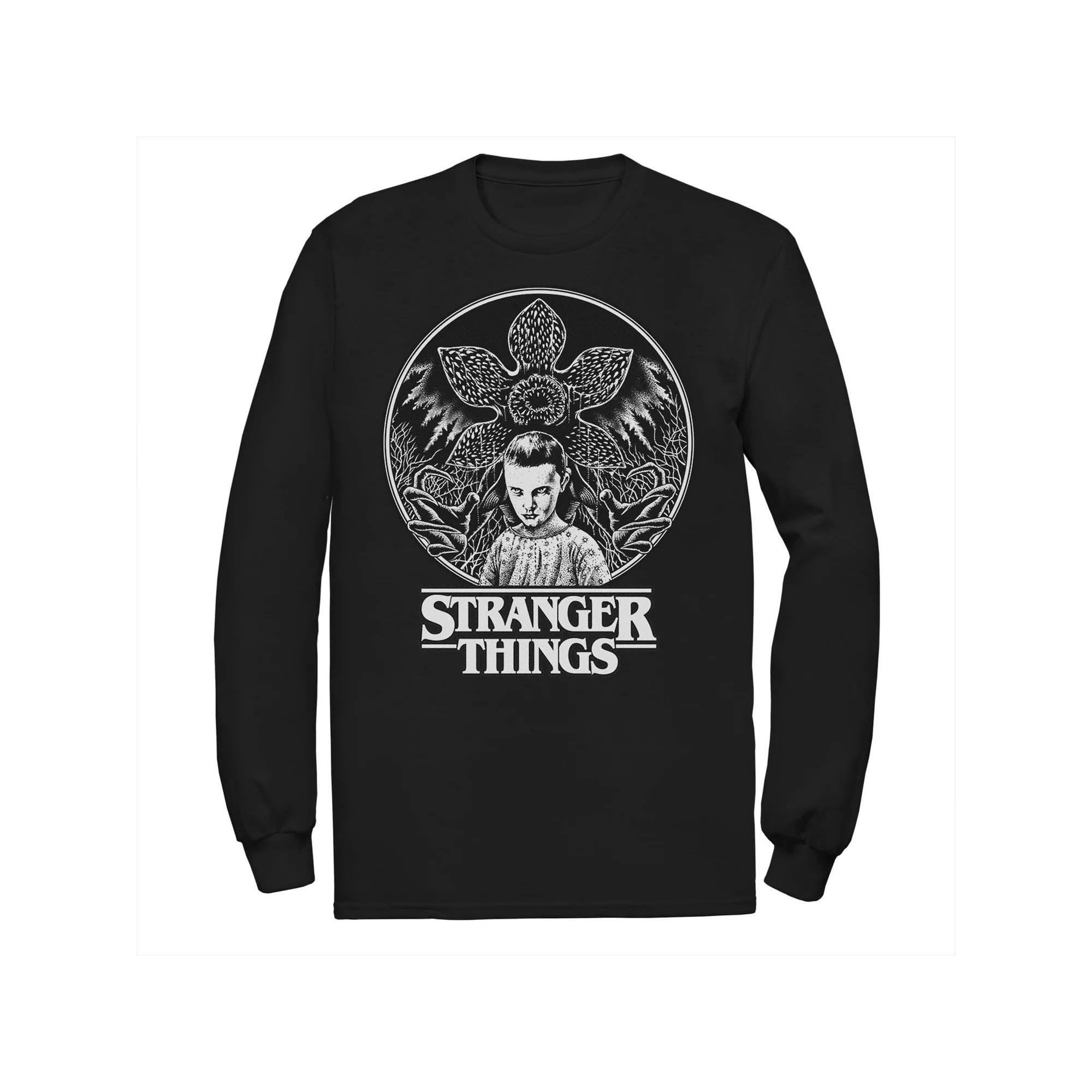 Mens Netflix Stranger Things Eleven And Demogorgon Circle Tee Product Image