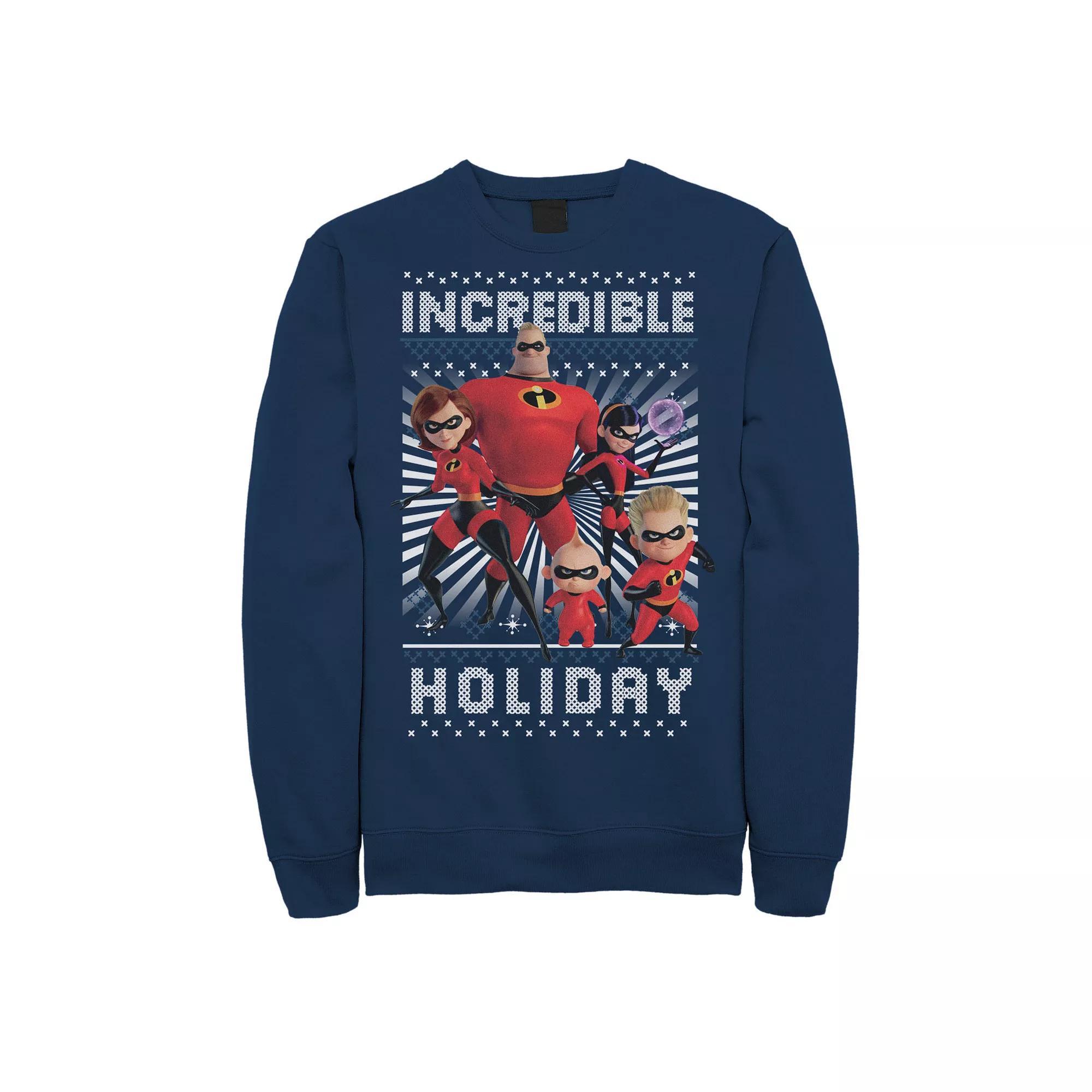 Men's Jurassic Park Spray Painted Stencil Logo Sweatshirt, Size: Medium, Blue Product Image