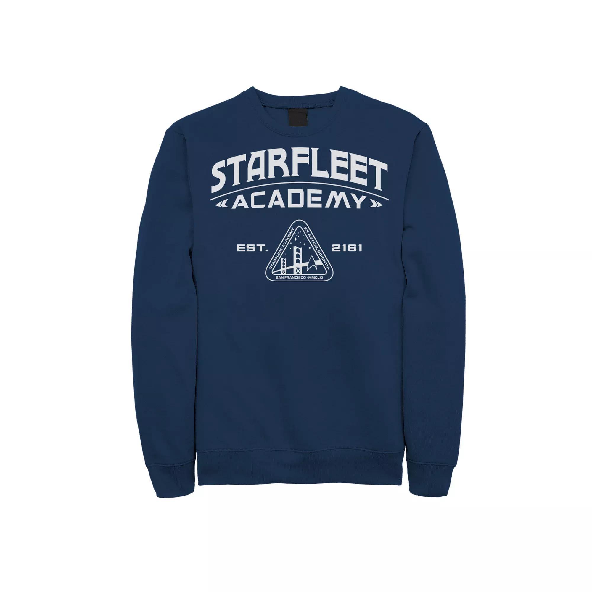 Men's Star Trek Starfleet Academy 2161 Vintage Sweatshirt, Size: XL, Blue Product Image