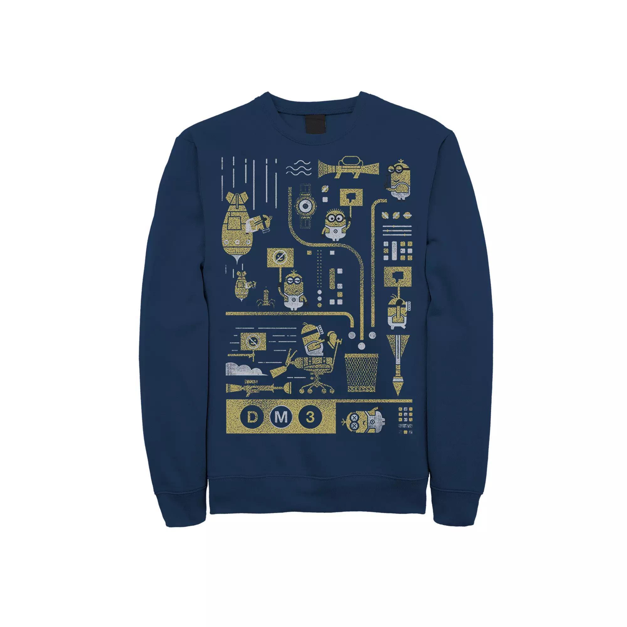 Mens Fifth Sun Honest Positive Kind Script Sweatshirt Blue Product Image