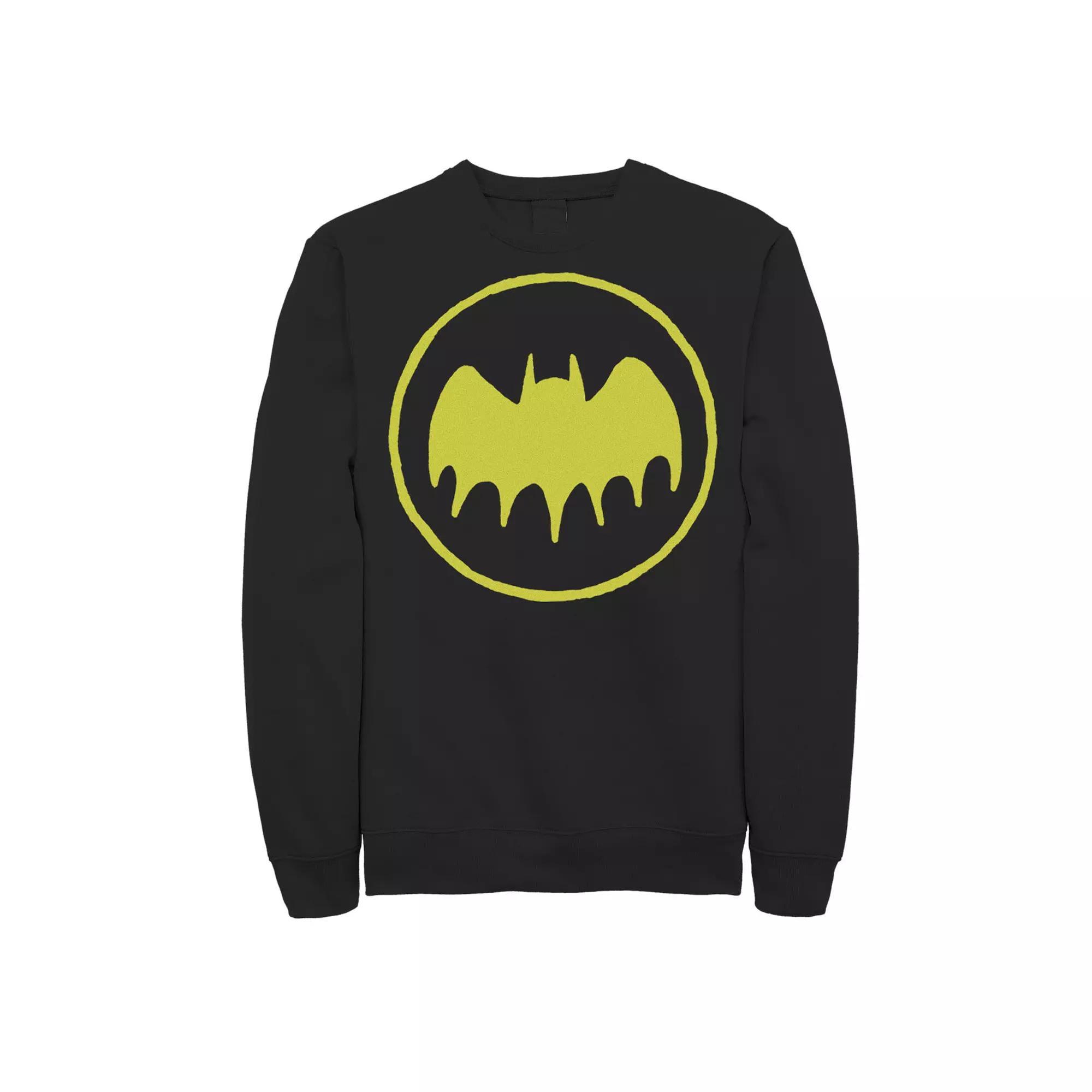 Men's DC Comics Batman Gadgets Classic Logo Ringer Sweatshirt, Size: XXL, Blue Product Image