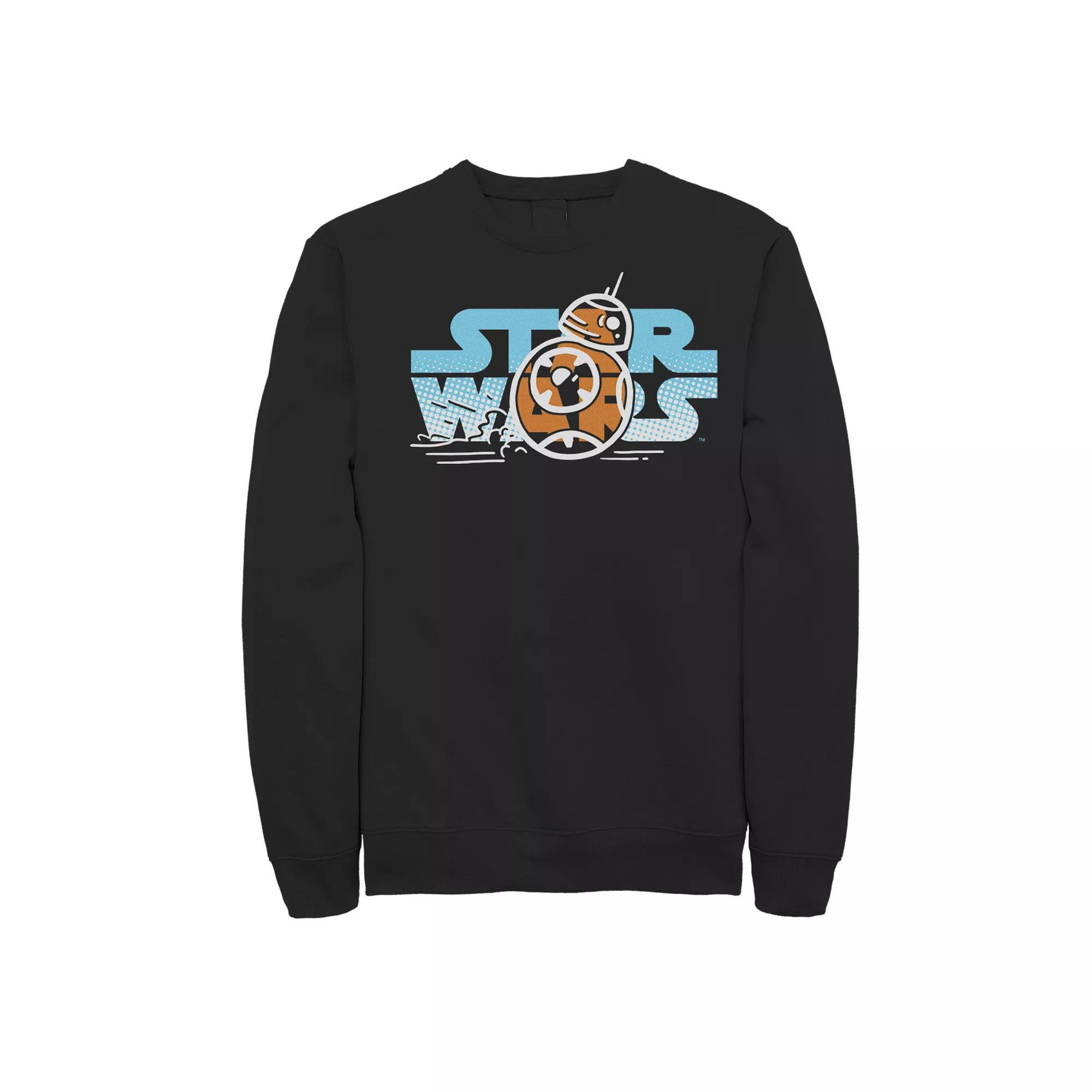 Men's Star Wars Astromech Droid BB-8 Vintage Gamer Fleece Tee, Size: XXL, Black Product Image