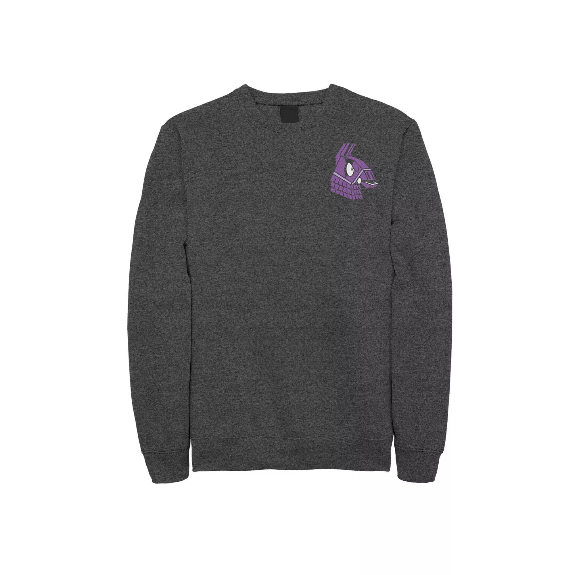 Mens Jurassic Park Gradient Sunset Logo Icon Sweashirt Grey Heather Product Image