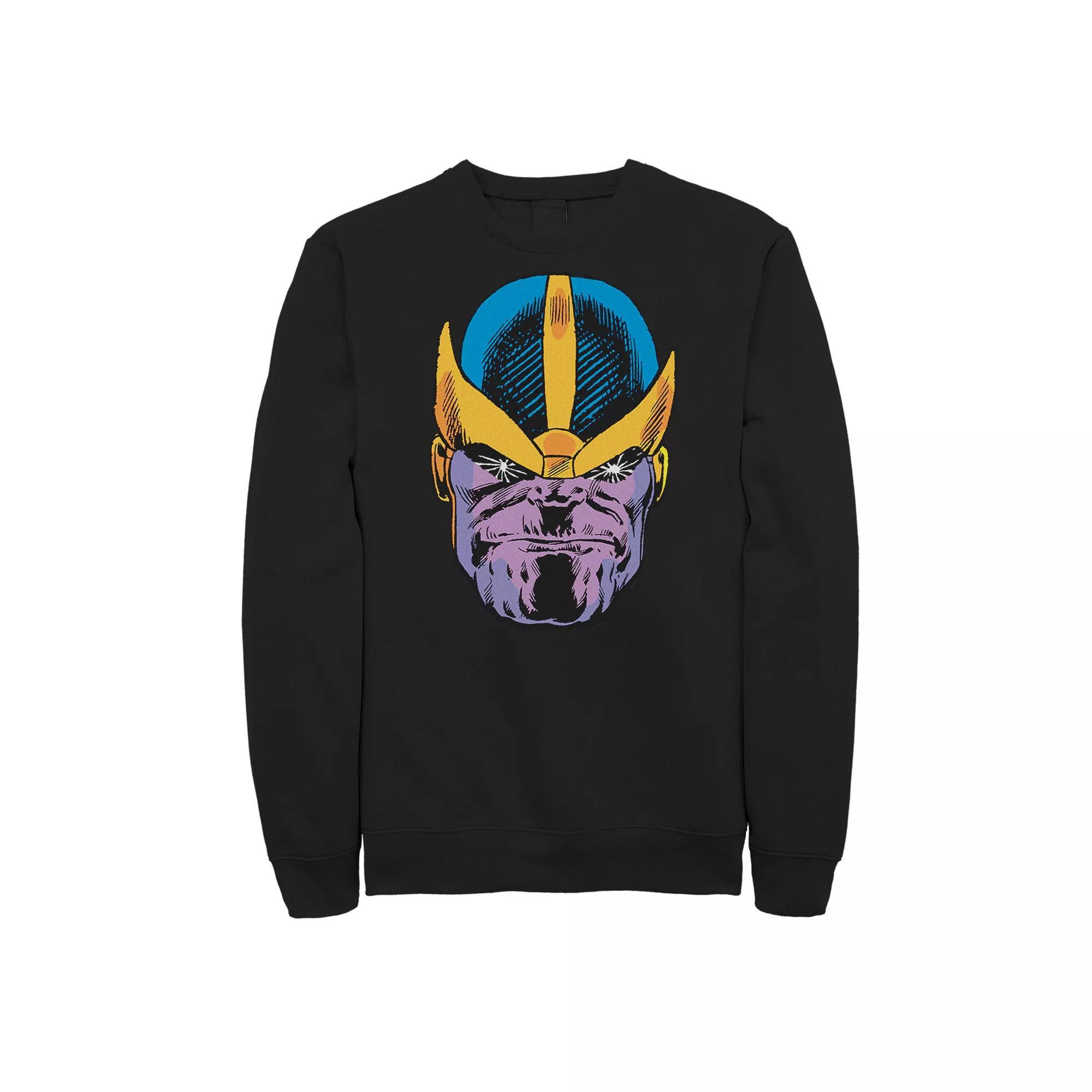 Men's Jurassic Park Neon Sign Fossil Logo Fleece Pullover, Size: Large, Grey Heather Product Image