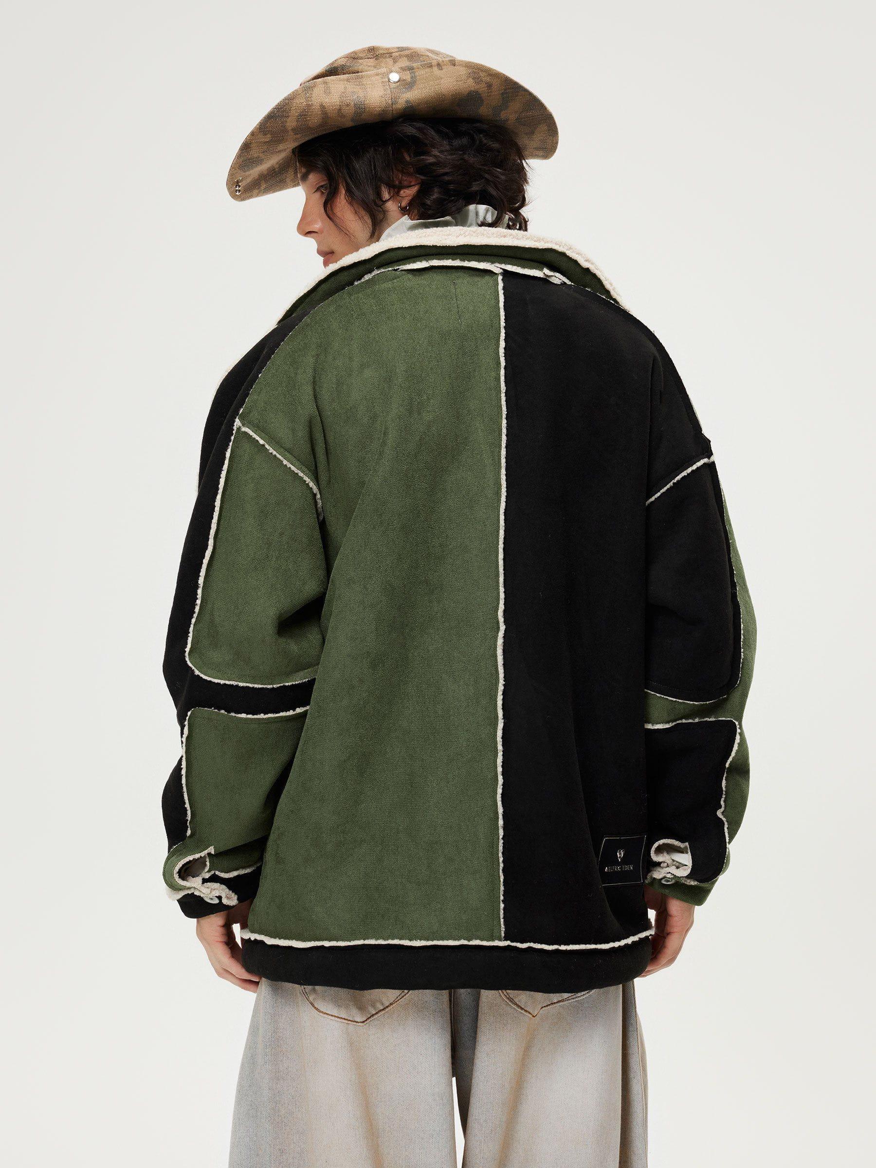 Aelfric Eden Color Blocking Embroidery Flower Coat Product Image