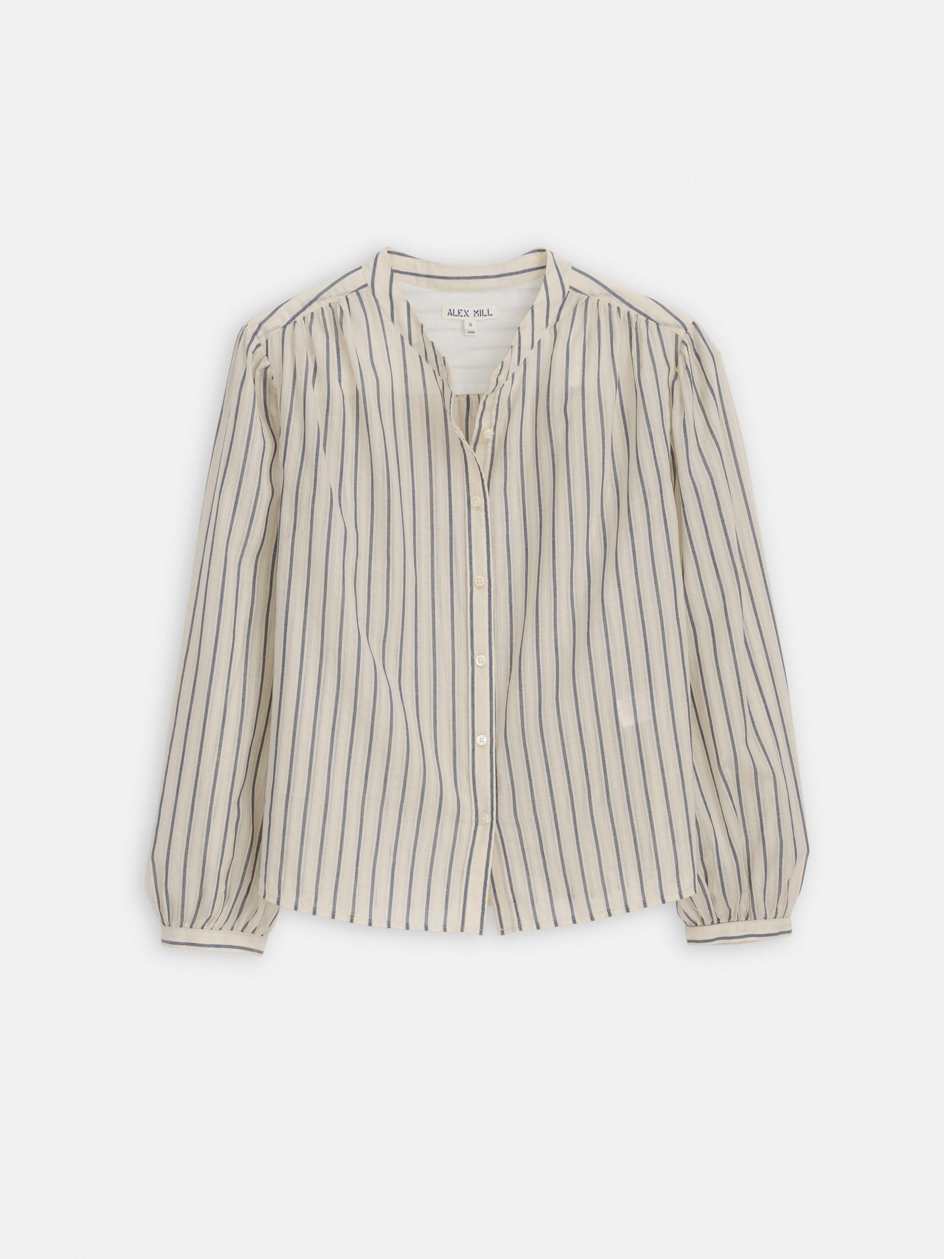 Ali Striped Top In Cotton Voile Product Image