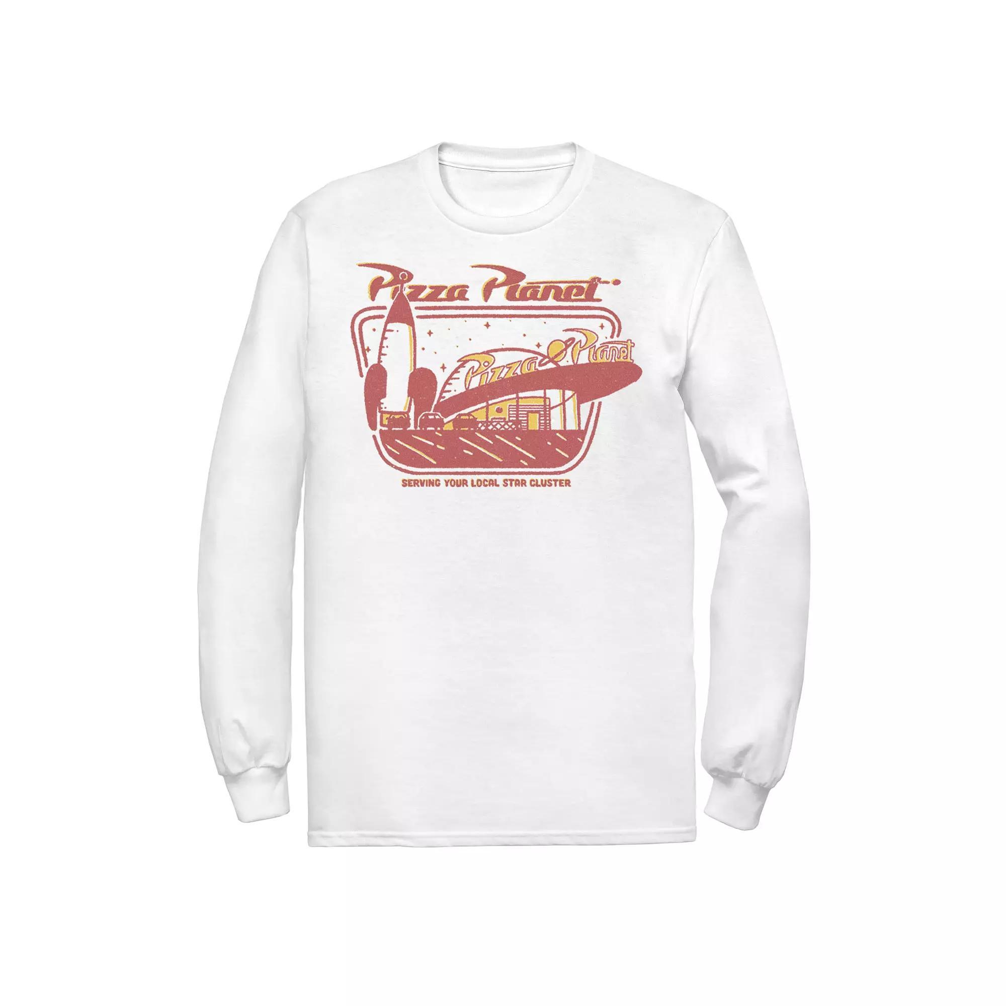 Men's Disney / Pixar Toy Story Pizza Planet Stamp Tee, Size: Large, White Product Image