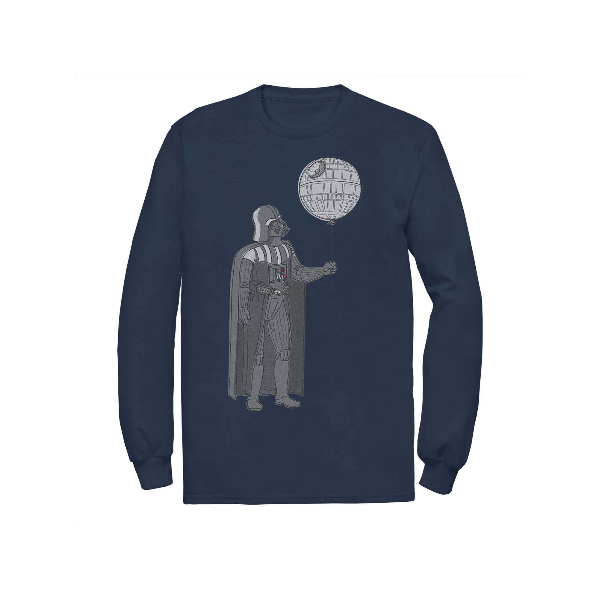 Men's Star Wars Darth Vader Death Star Balloon Tee, Size: XXL, Blue Product Image