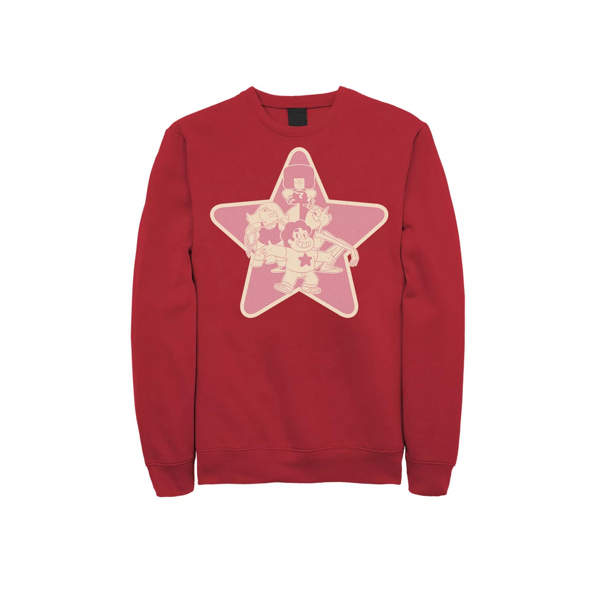 Men's Cartoon Network Steven Universe Group Shot Fleece, Size: 3XL, Red Product Image