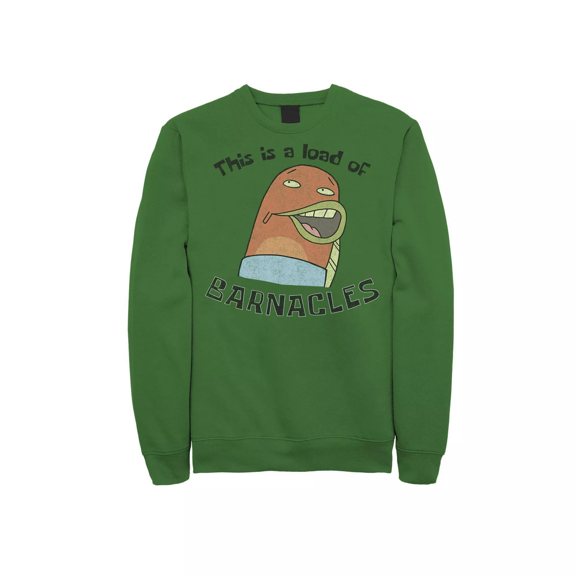 Men's Nickelodeon SpongeBob SquarePants I'm Ready For Santa Ugly Christmas Graphic Fleece Pullover, Size: 3XL, Blue Product Image