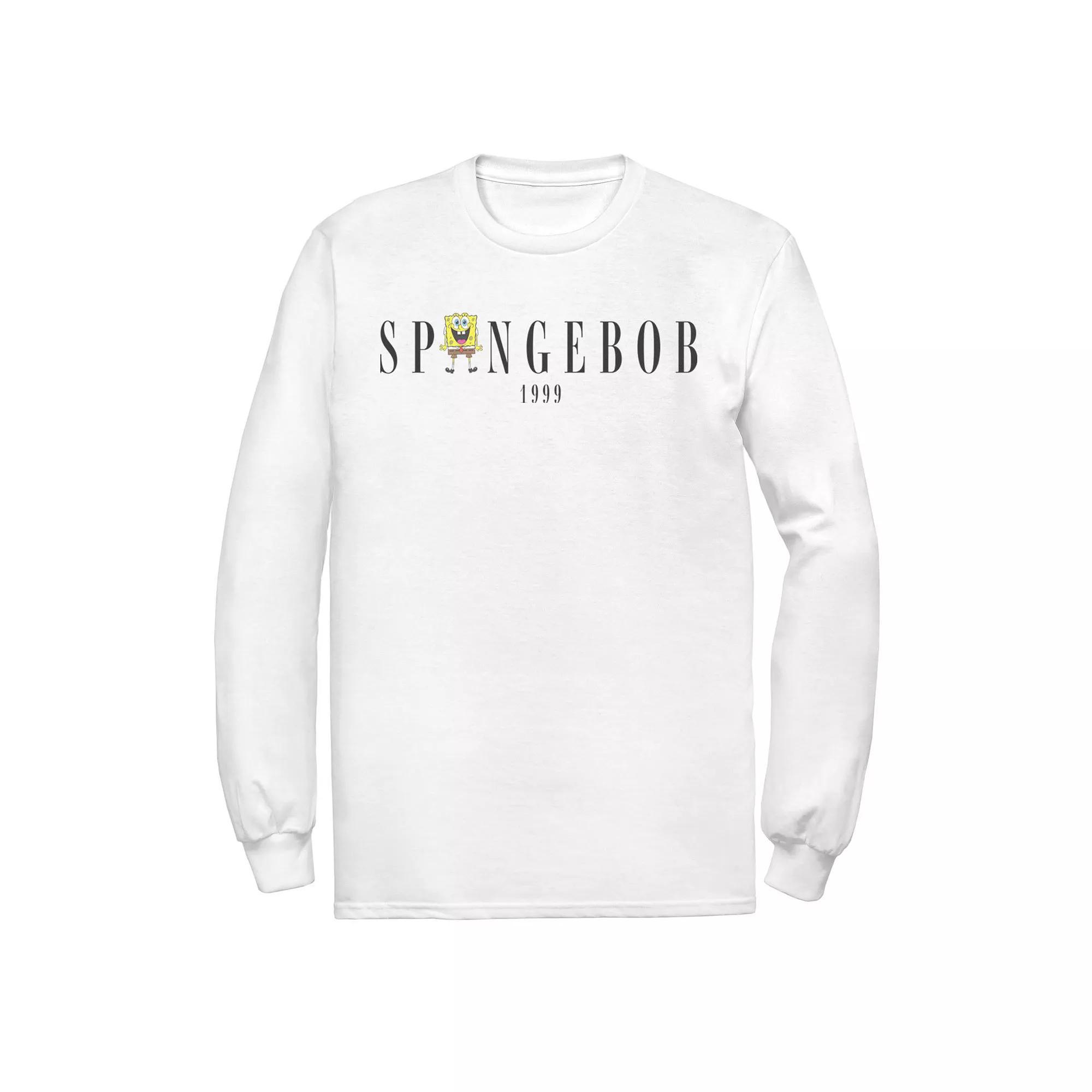 Men's Nickelodeon SpongeBob SquarePants In Logo 1999 Tee, Size: XL, White Product Image