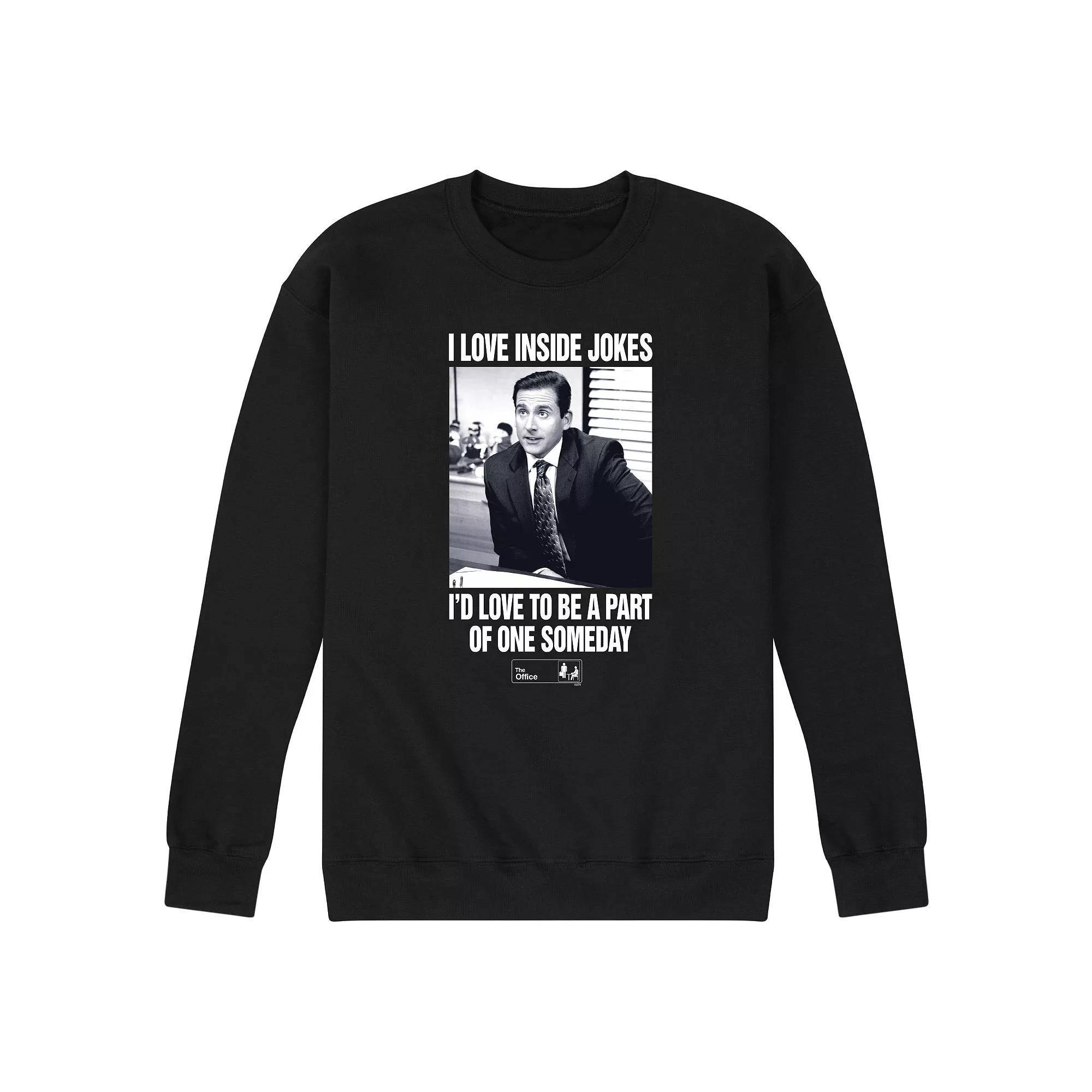 Mens The Office Michael Love Inside Jokes Sweatshirt Product Image