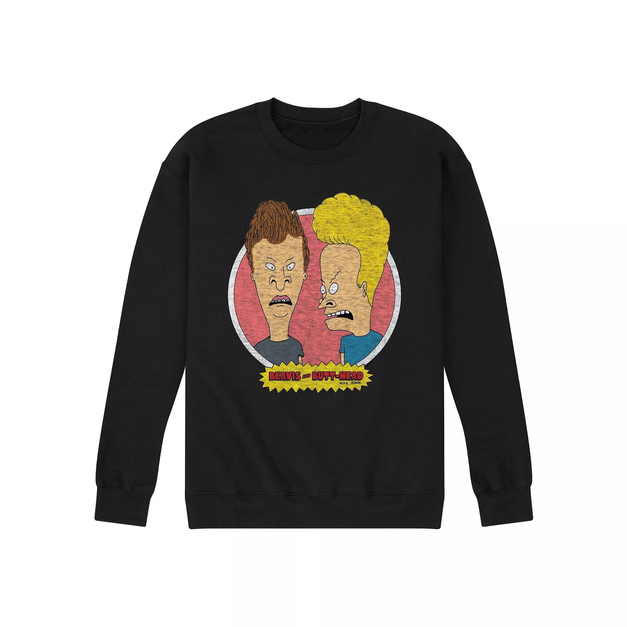 Mens Beavis And Butthead 30th Sweatshirt Blue Product Image