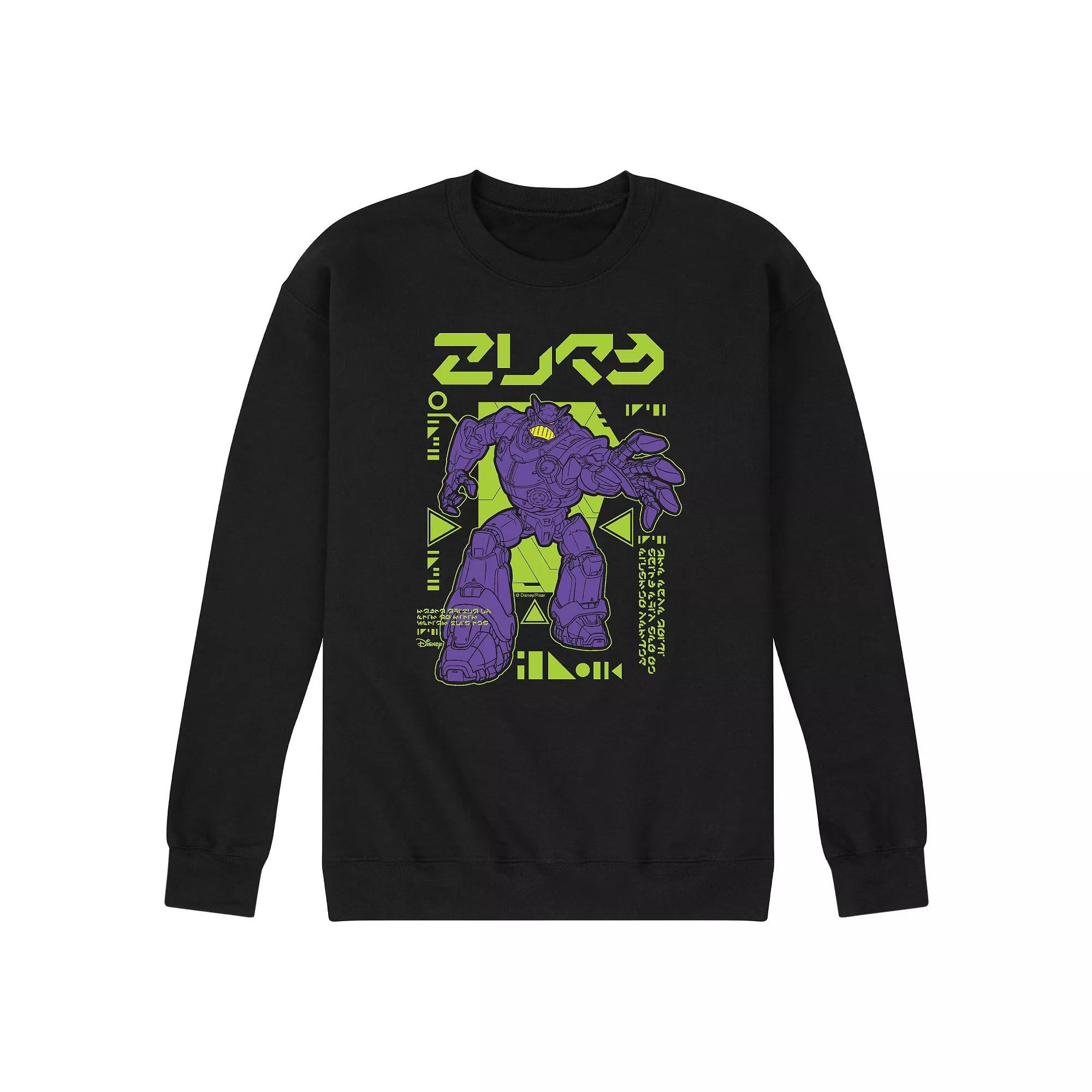 Disney Villains The Little Mermaid Ursula Mens Neon Fleece Sweatshirt Blue Product Image