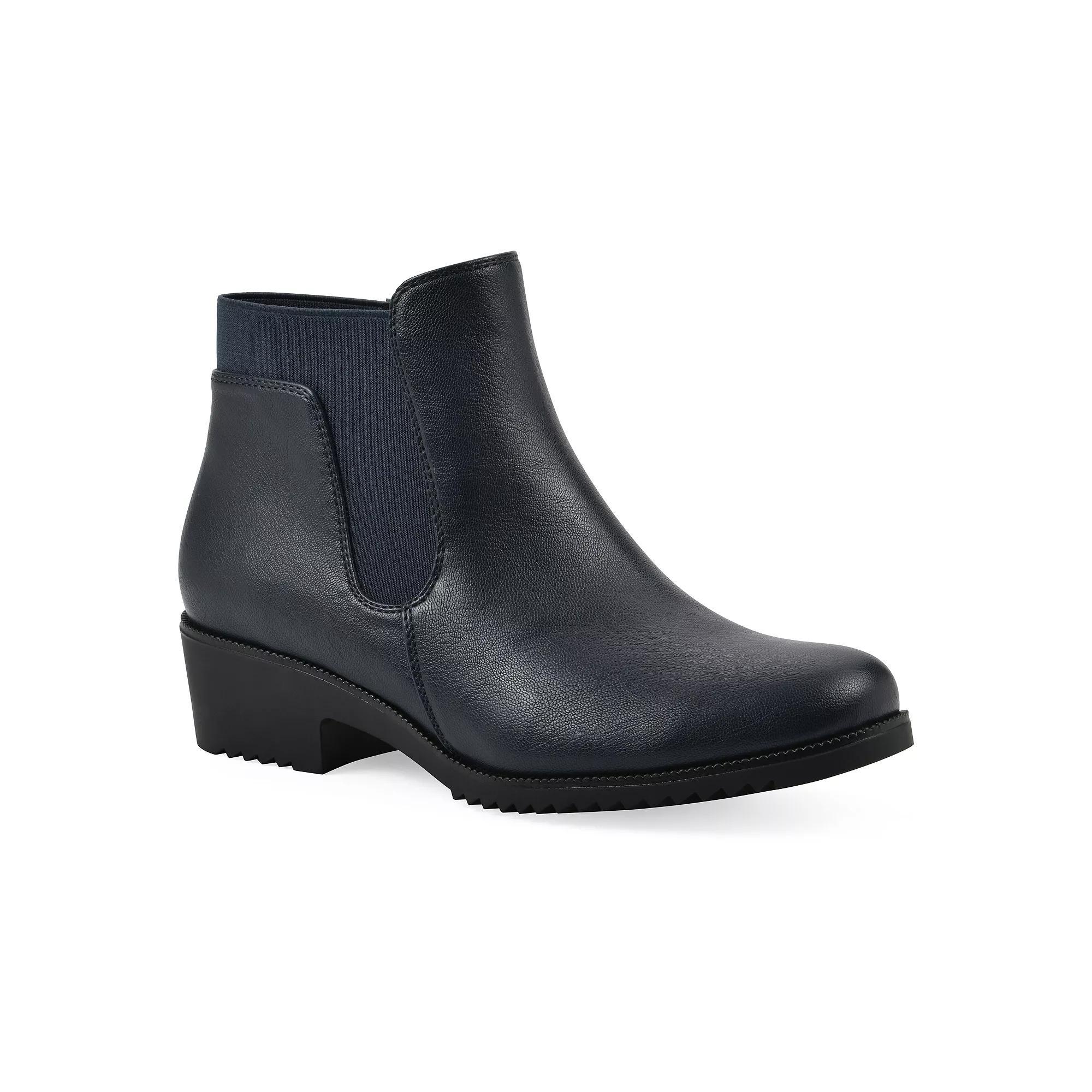 Cliffs by White Mountain Durable Women's Chelsea Boots, Size: 8.5, Blue Smo Product Image