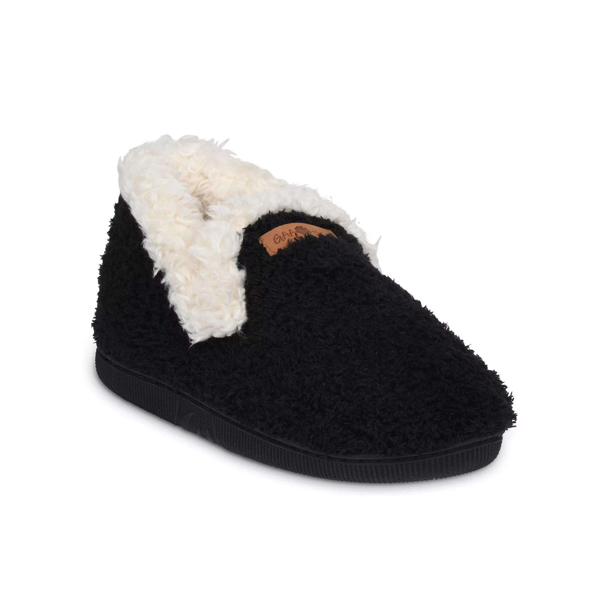 GaaHuu® Women's Cooze Fleece Cuffed Ankle Slippers, Size: Medium, Gray Product Image