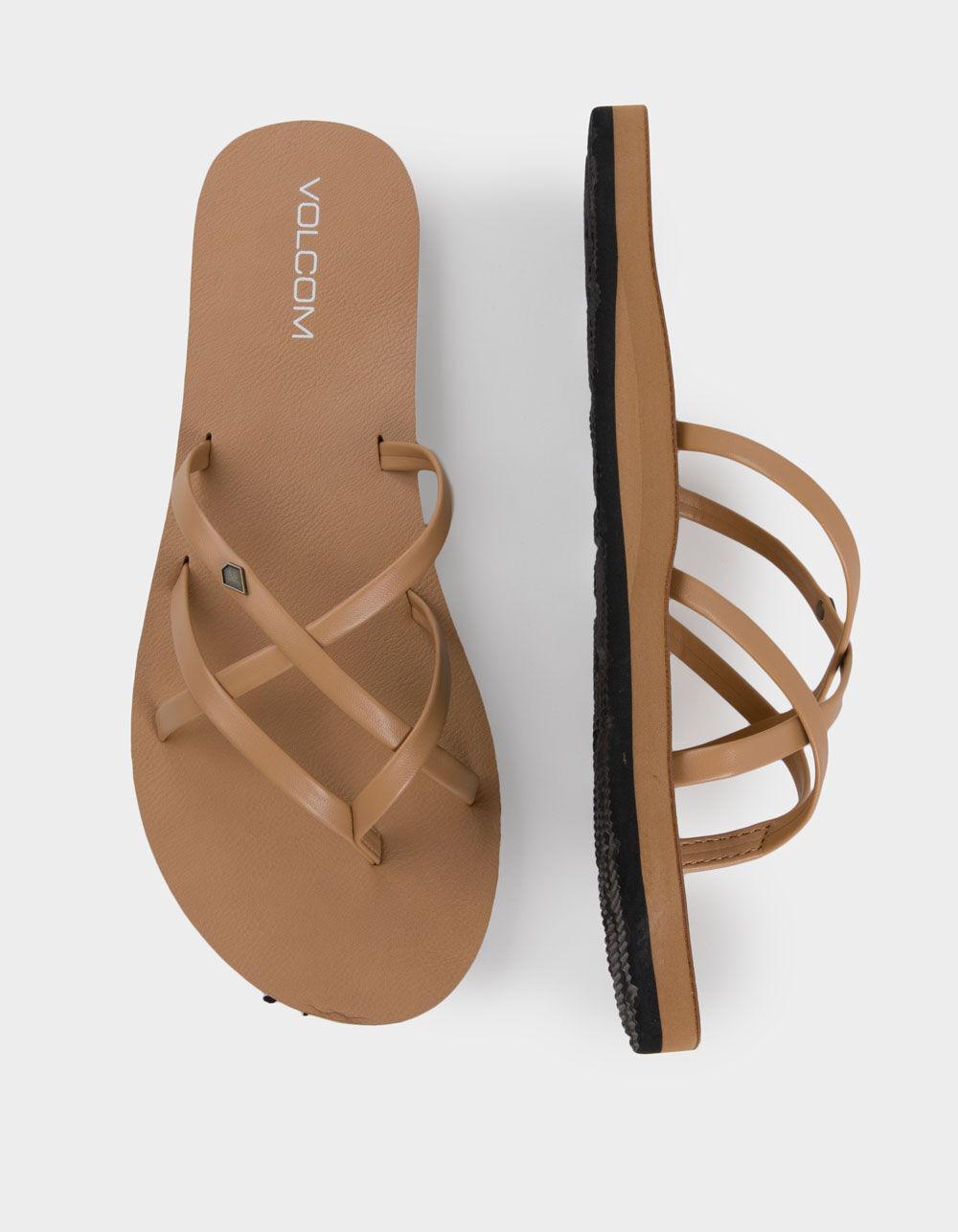 VOLCOM New School II Womens Thong Sandals - BLACK Product Image