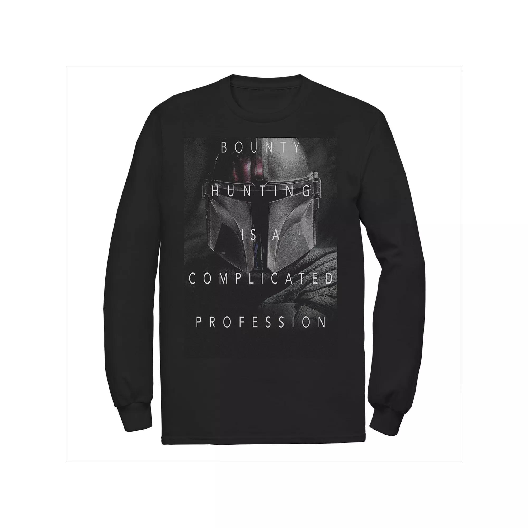 Mens Star Wars The Mandalorian Complicated Profession Dark Poster Tee Product Image