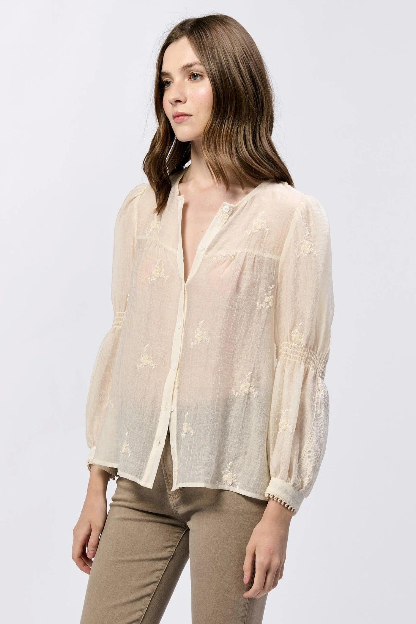 Anna Lisa Button Up Long Sleeve Shirt Product Image