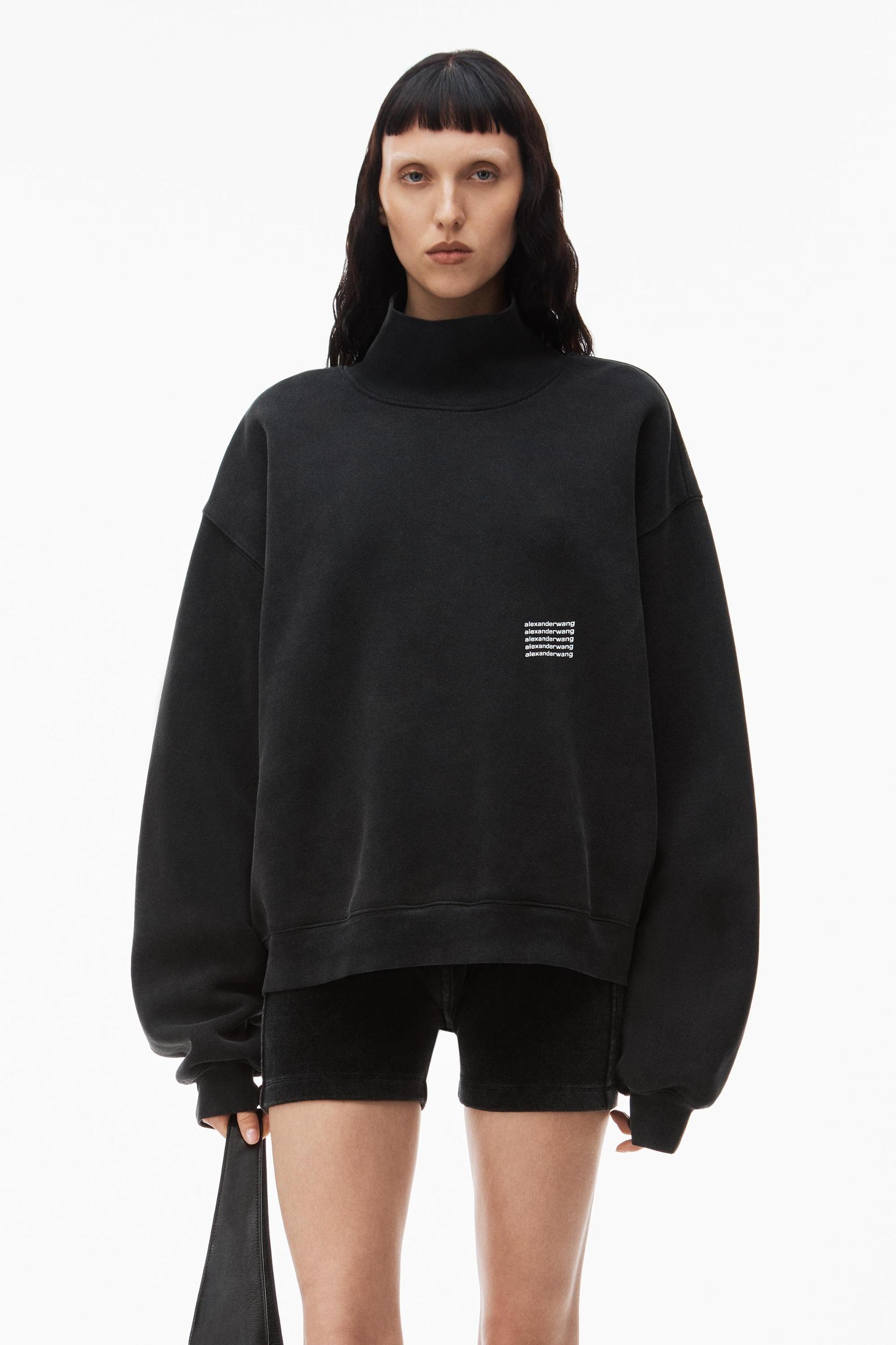 Unisex High Neck Sweatshirt In Dense Fleece  Product Image